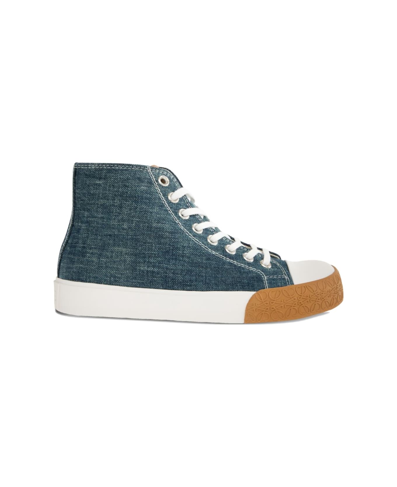 Loewe Bloc Denim Sneakers - Clear Blue