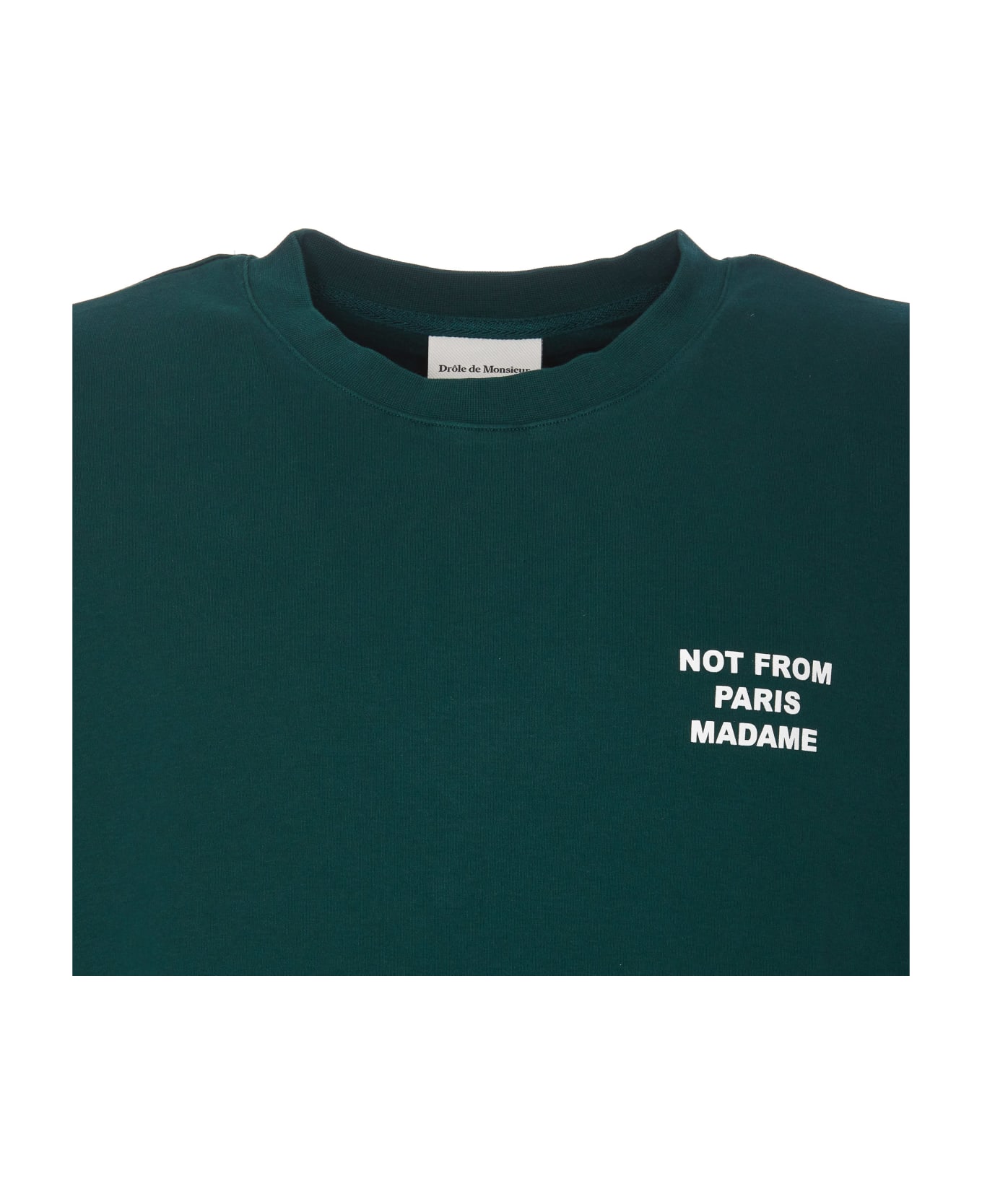 Drôle de Monsieur Slogan T-shirt - Green