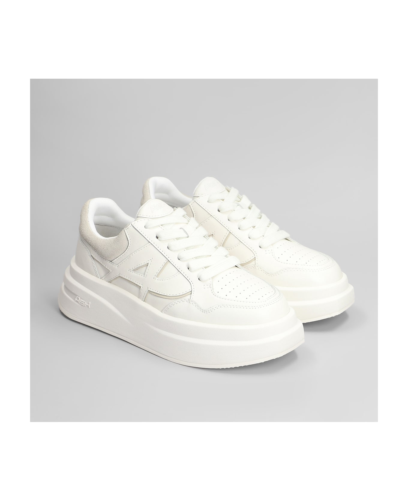 Ash Icone Sneakers In White Leather - white