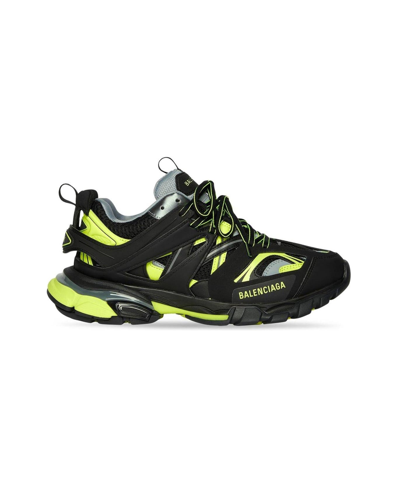 Balenciaga Track Panelled Lace-up Sneakers - GIALLO
