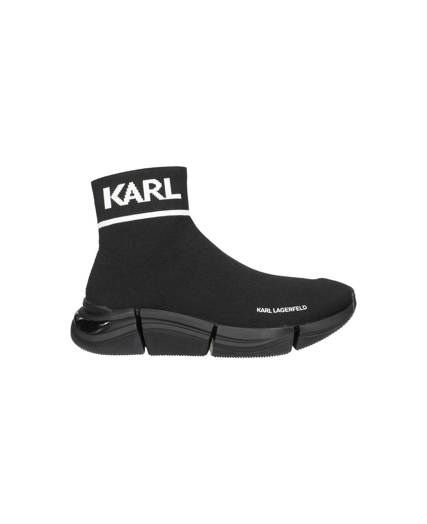 Karl Lagerfeld Knitted Sock-sneakers - black スニーカー