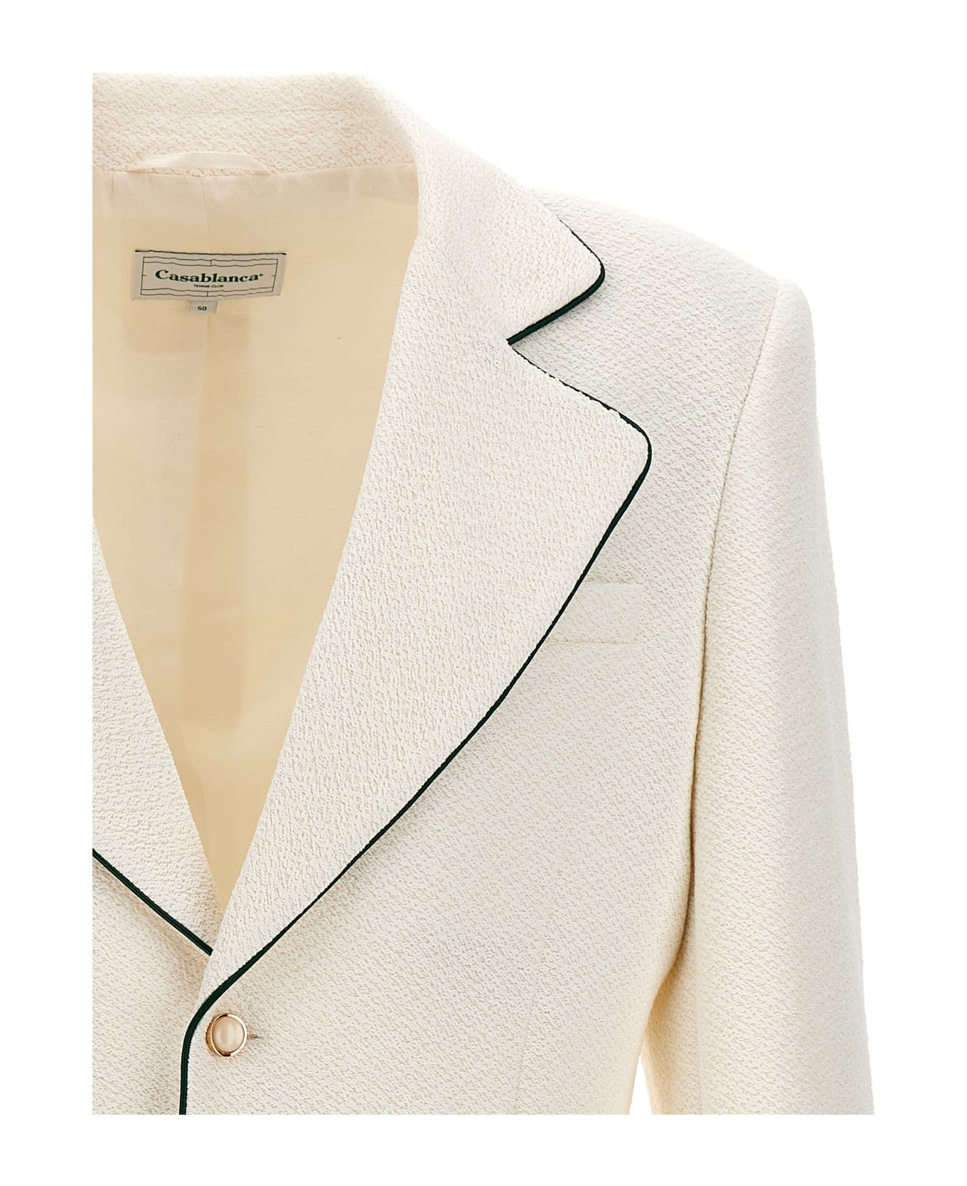 Casablanca 'tennis' Single-breasted Blazer - White