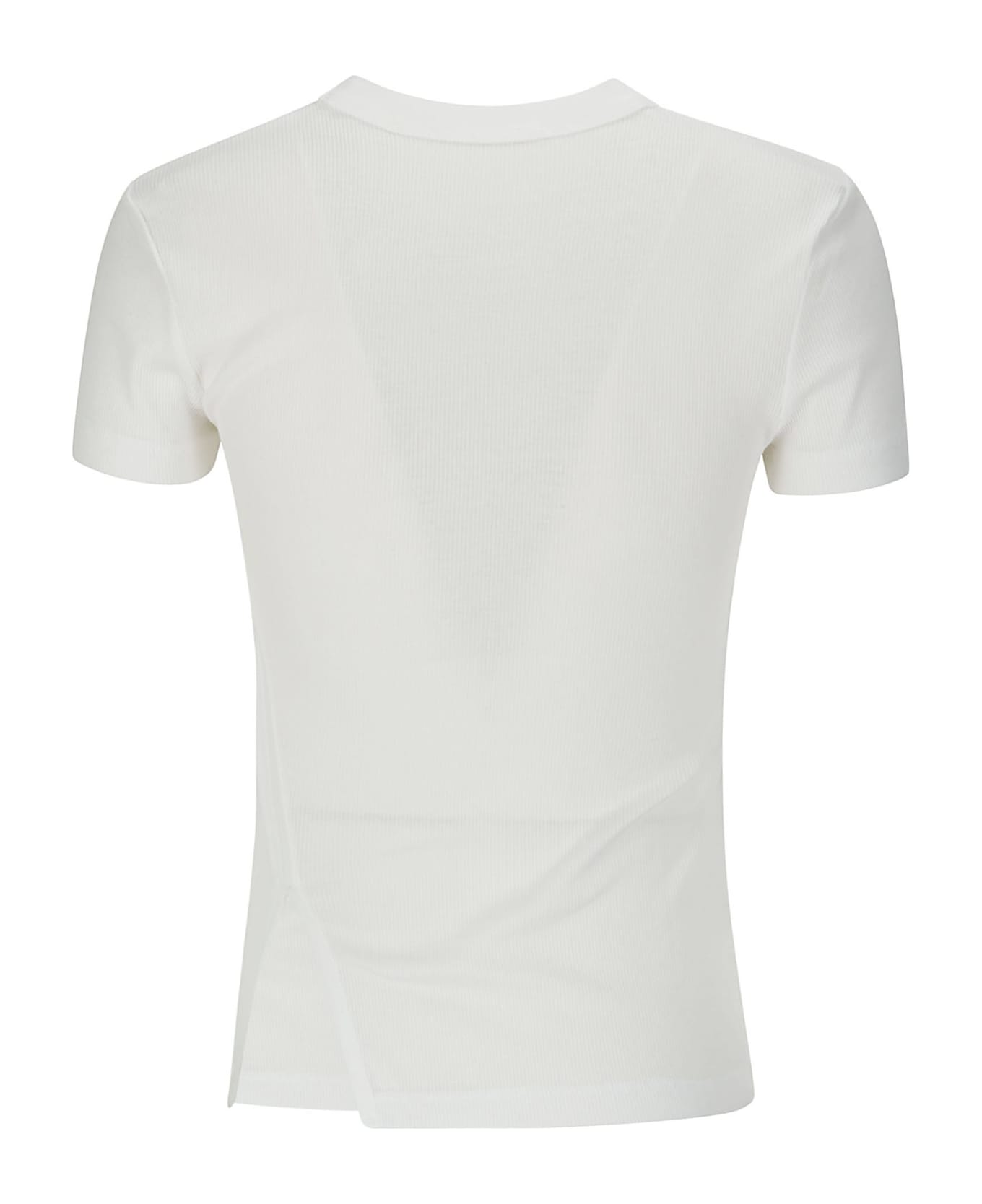 Helmut Lang Base Rib T.base Doub - WHITE Tシャツ