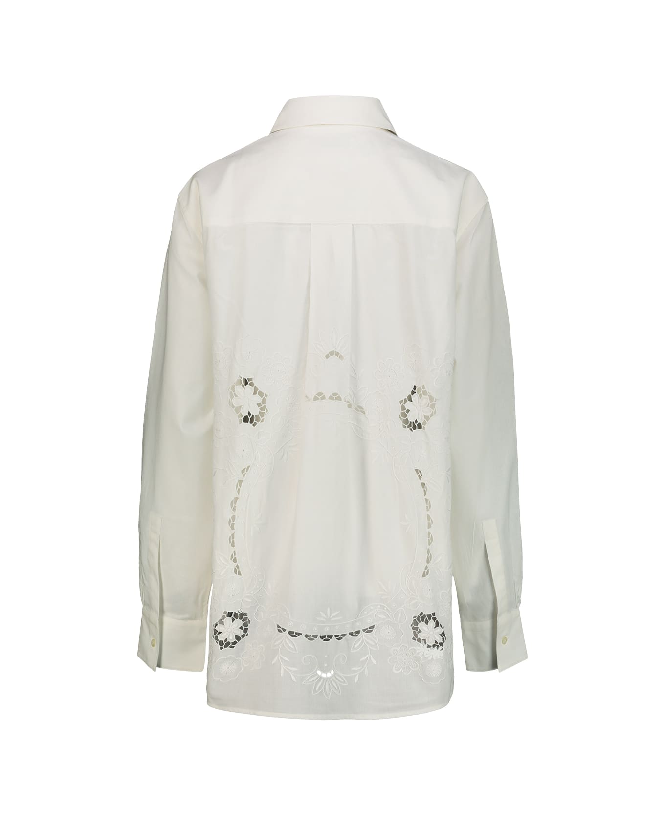 Marine Serre Shirt In Regenerated Household Linen - Off White