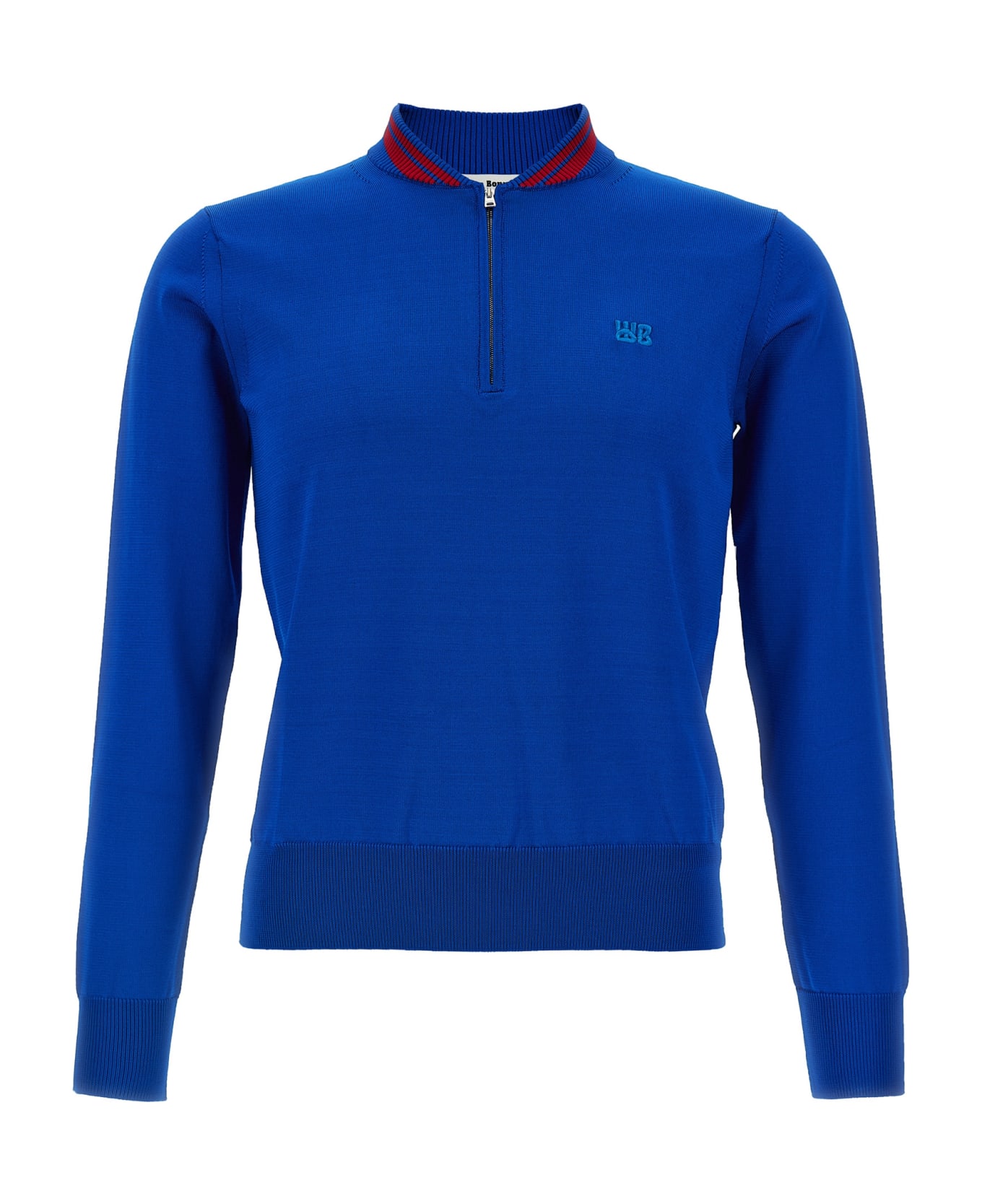 Wales Bonner 'day Knit Top' Sweater - Blue