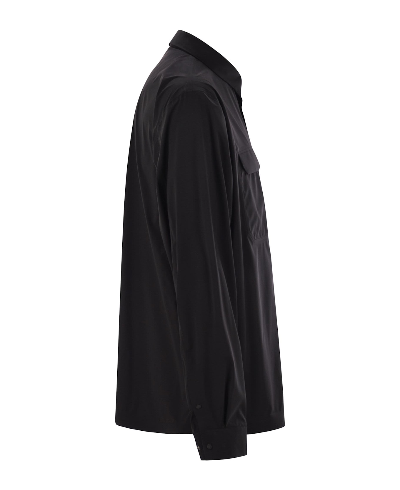 Herno Master Nylon Shirt-cut Jacket - BLACK