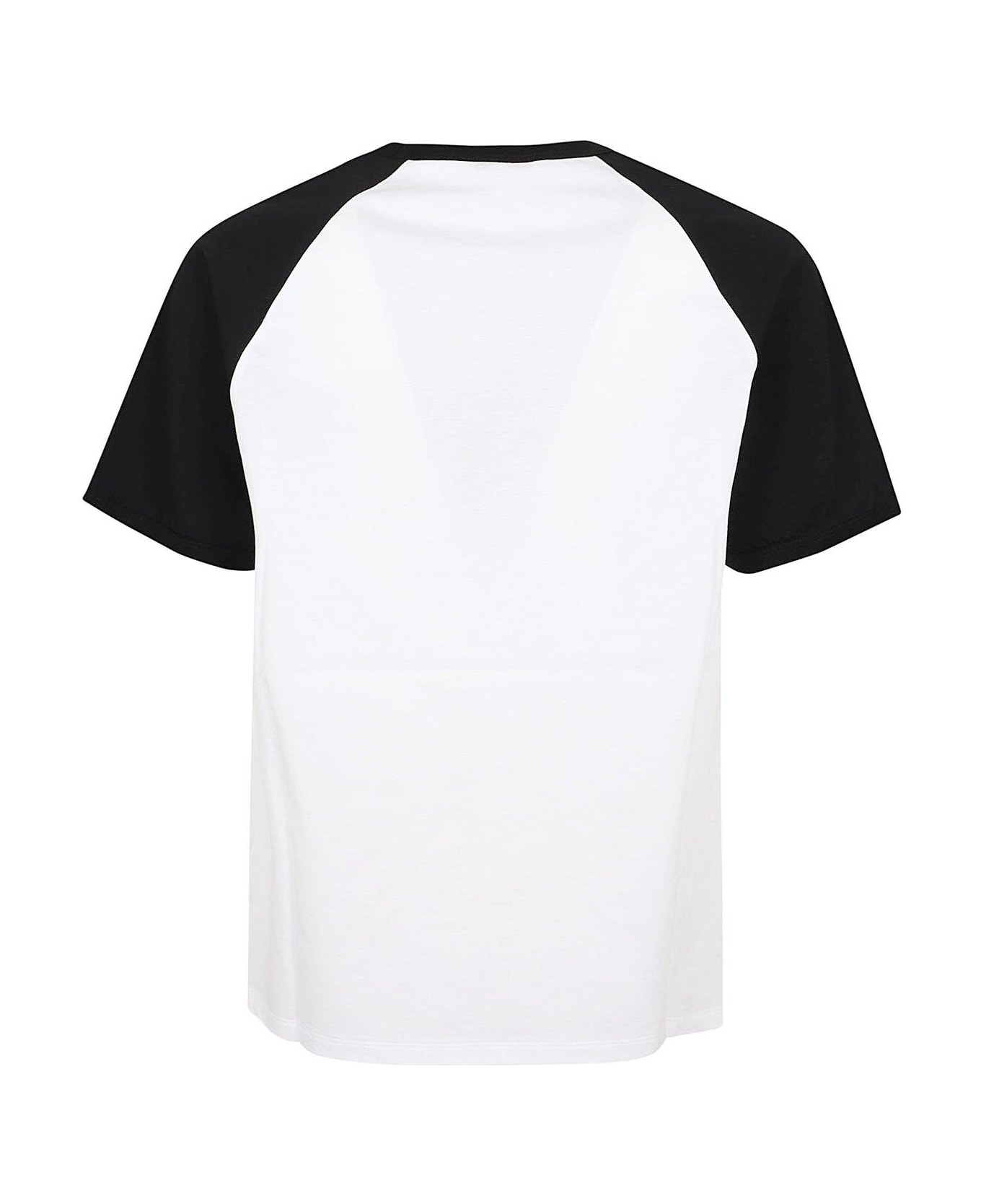 Alexander McQueen Logo Printed Crewneck T-shirt - White Black