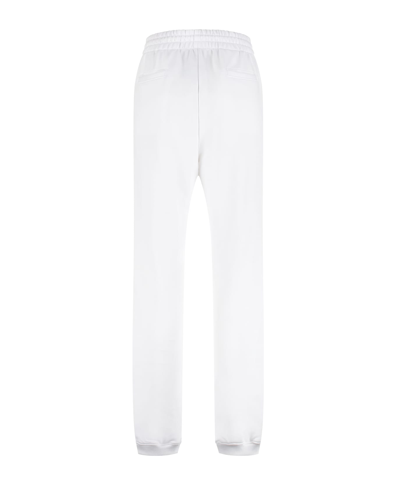 Moschino Logo Detail Cotton Track-pants - White