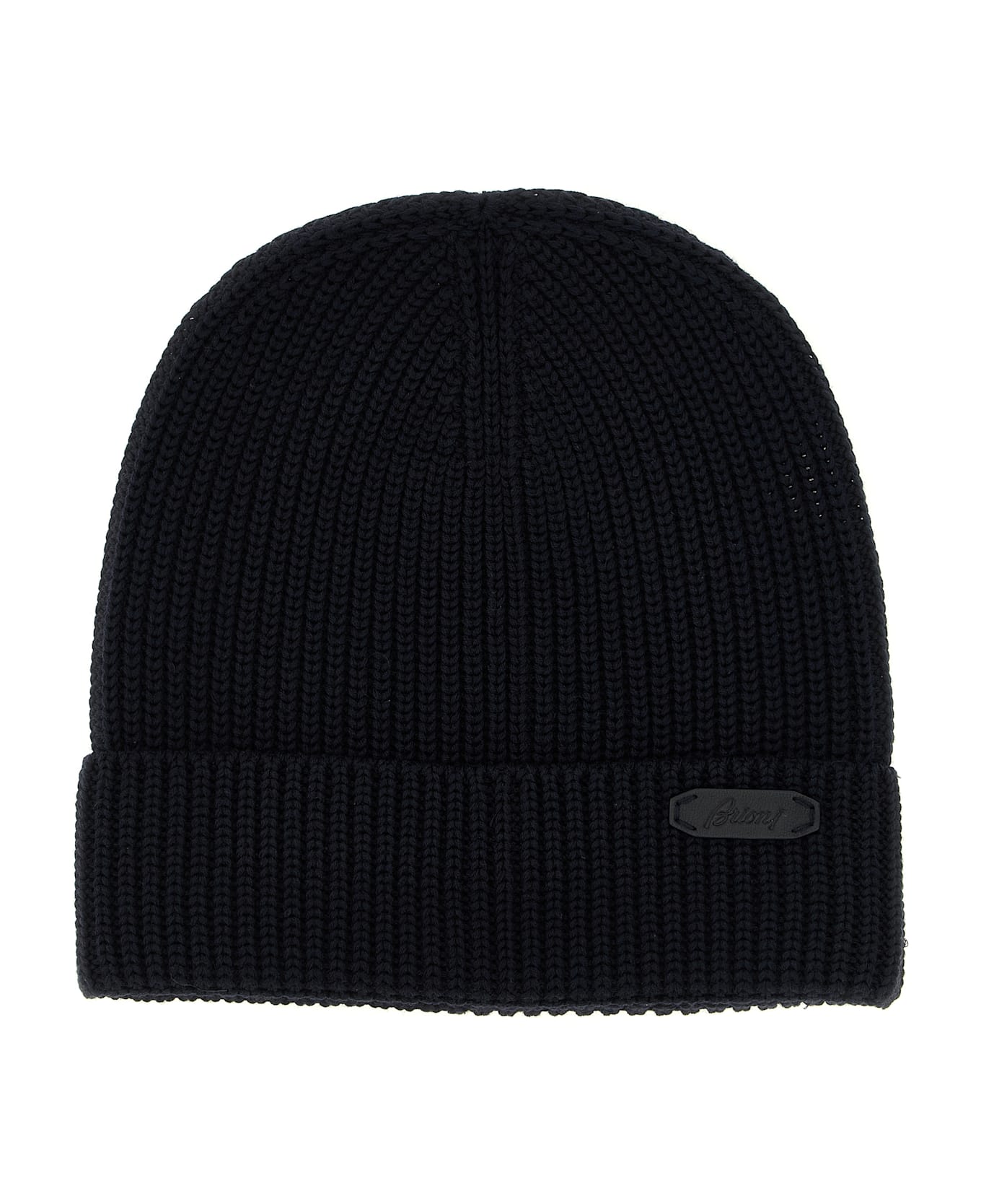 Brioni Ribbed Wool Beanie - Blue