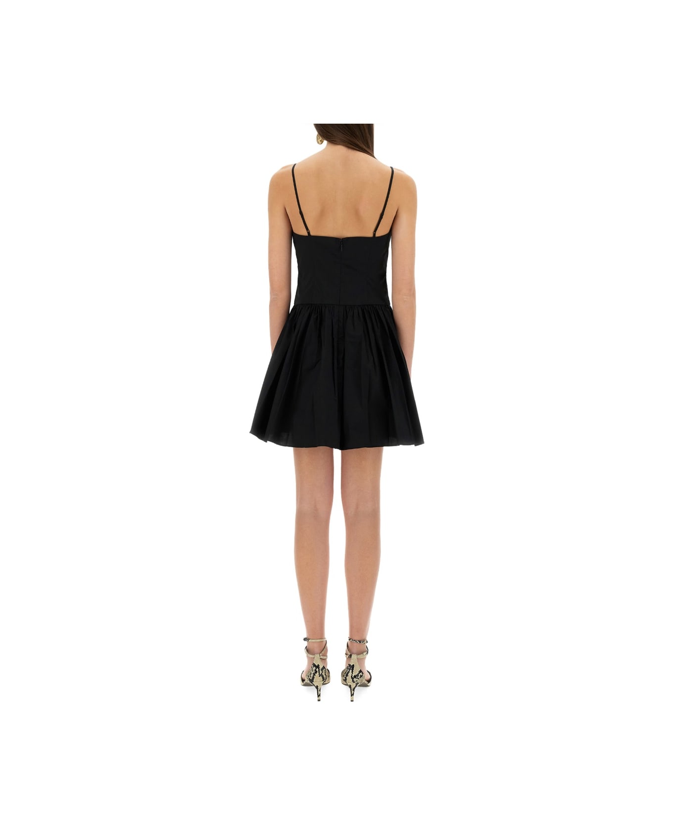STAUD Mini Dress "dena" - BLACK