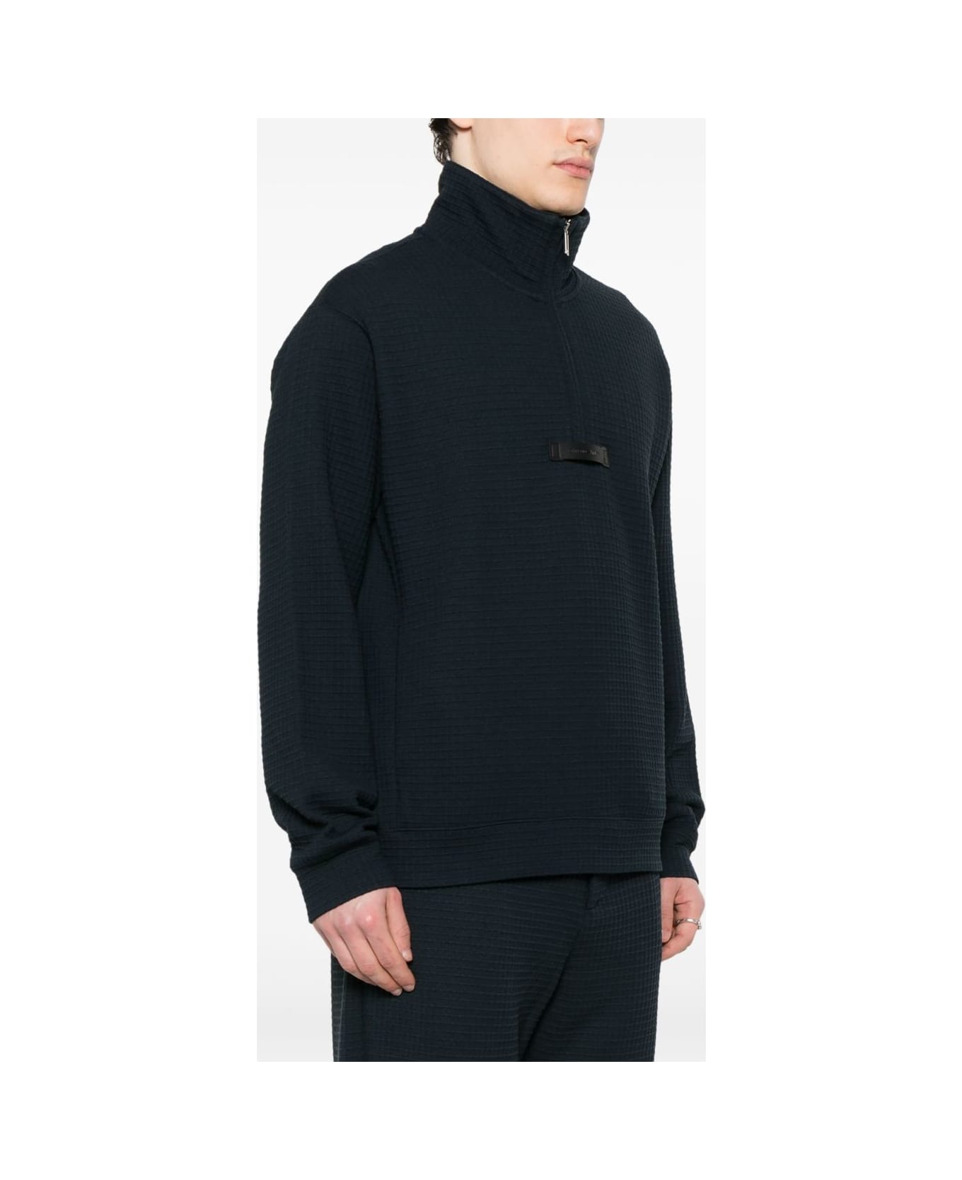Emporio Armani Half-zip Sweatshirt - Blue