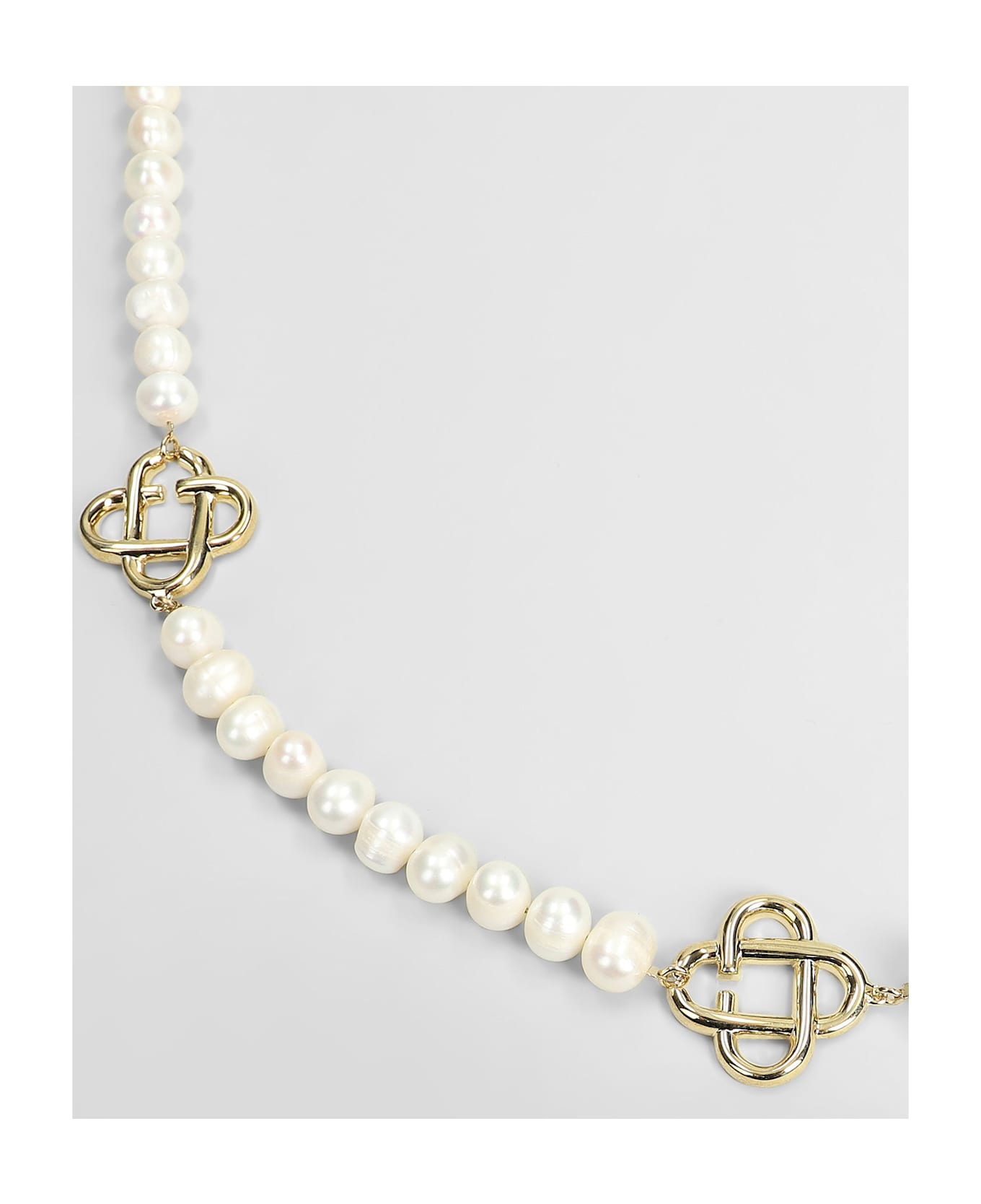 Casablanca In White Brass - white