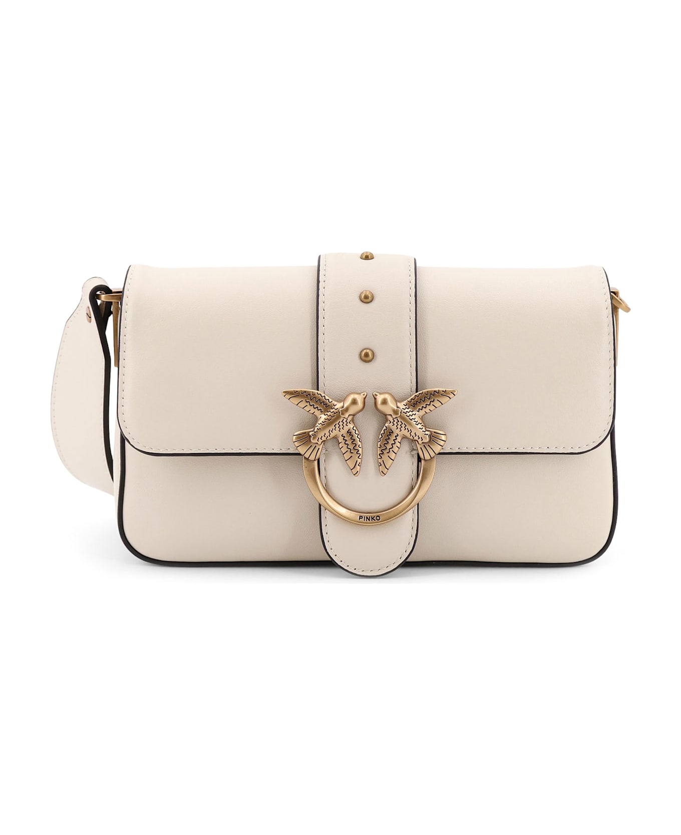 Pinko Love One Mini Shoulder Bag - White