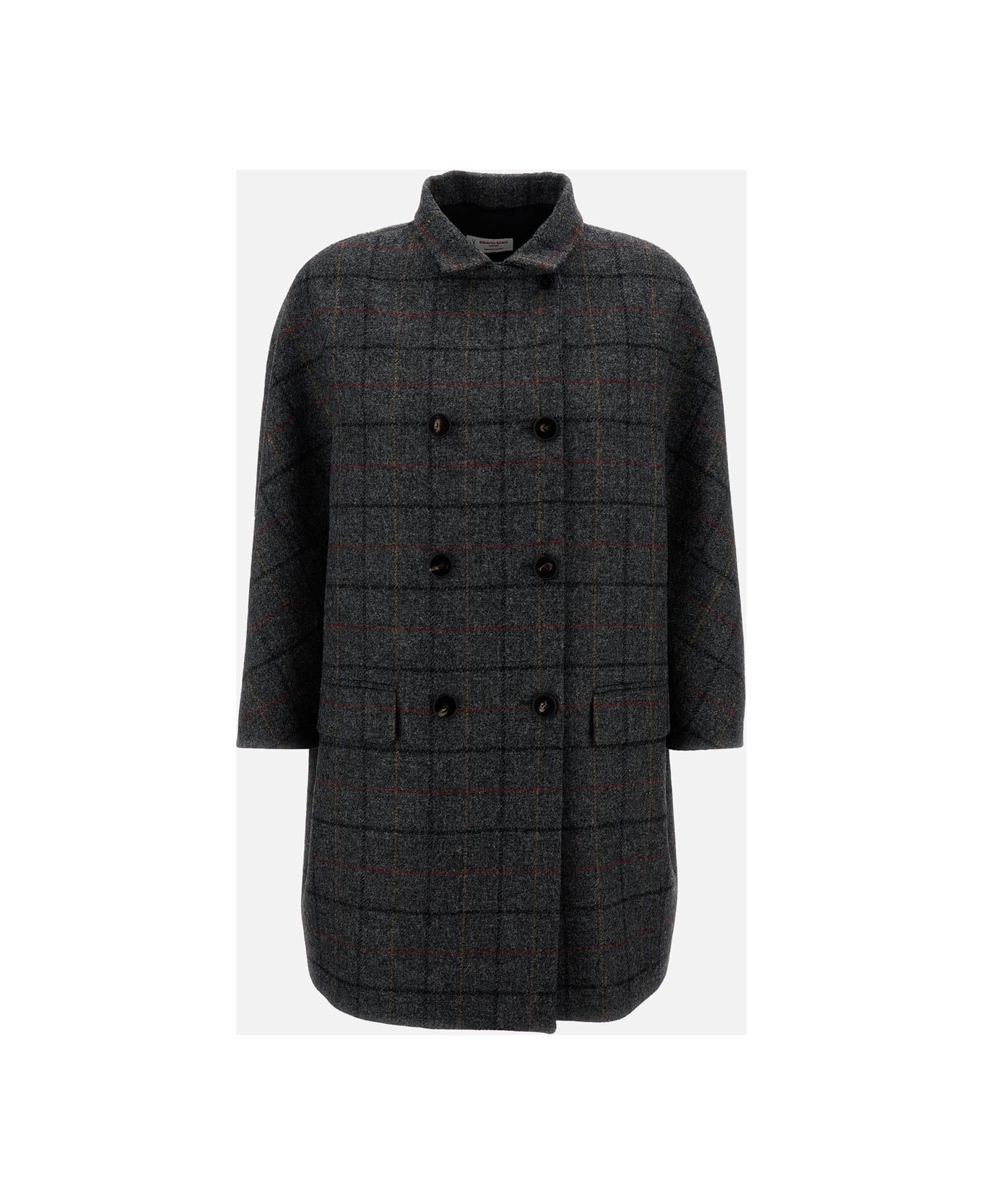 Alberto Biani Shetland Wool Coat - Grey