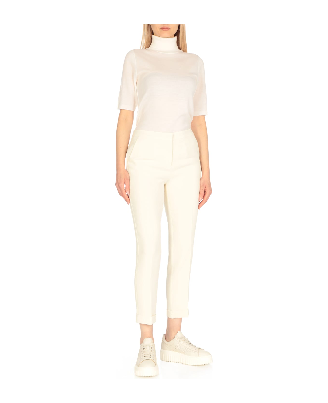 Hogan H Stripes Sneakers - Ivory