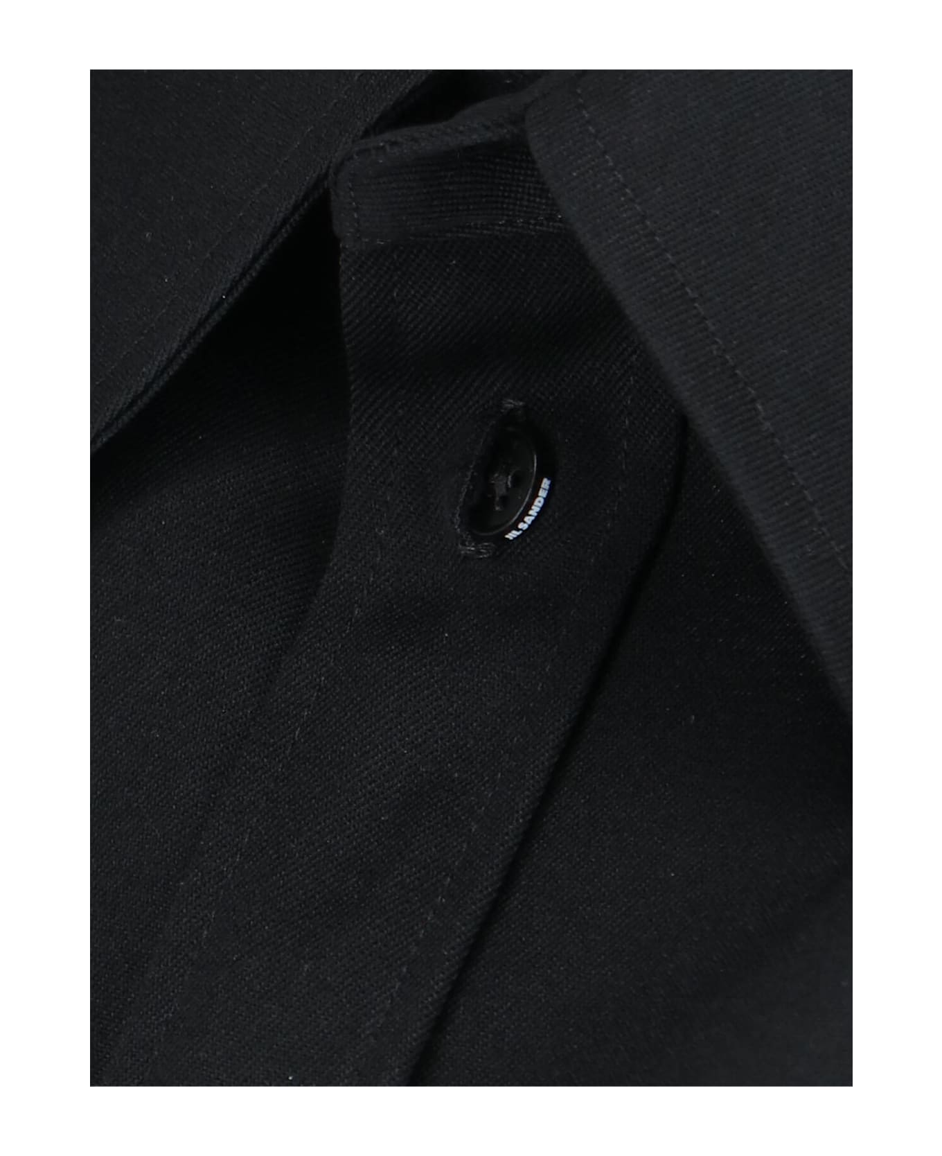 Jil Sander Midi Shirt Dress - Black  