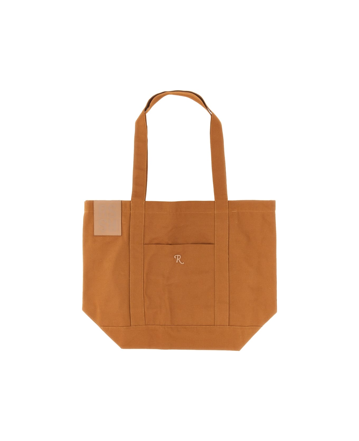 Raf Simons Tote Bag With Logo Patch - BEIGE