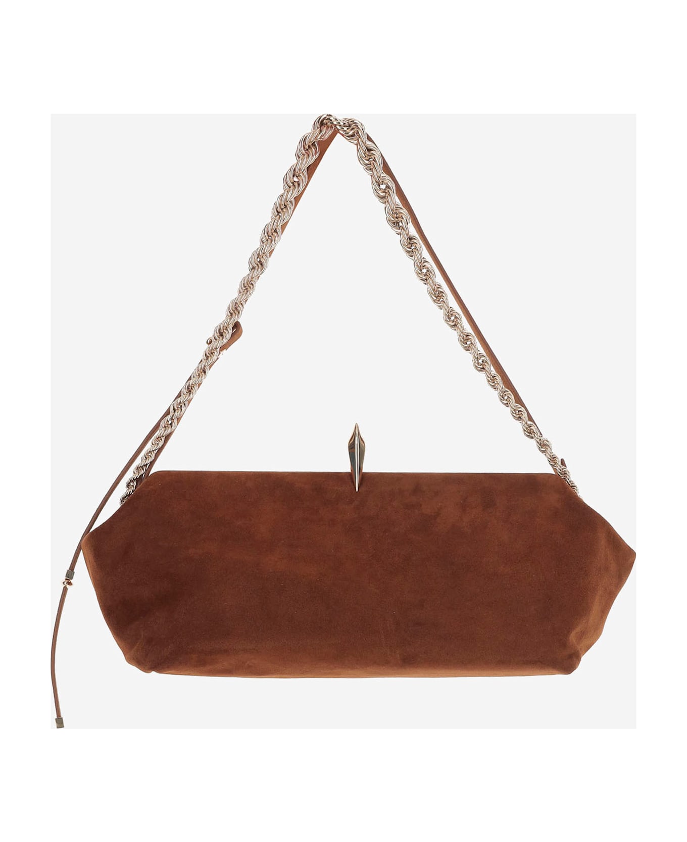 Benedetta Bruzziches Sophia Suede Leather Bag - Brown