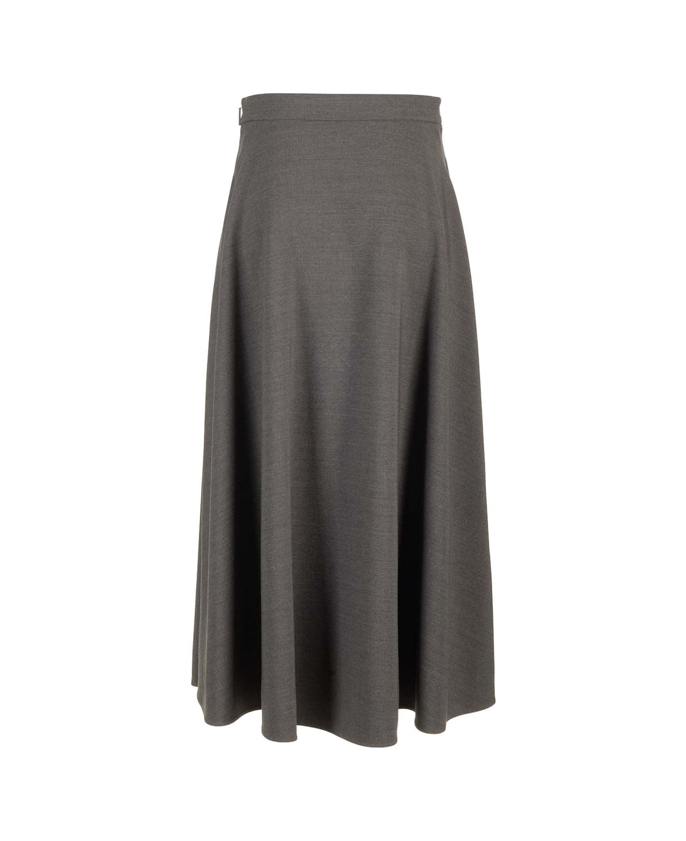 Valentino Skirt Active Gabardine Grey Melange - Grey