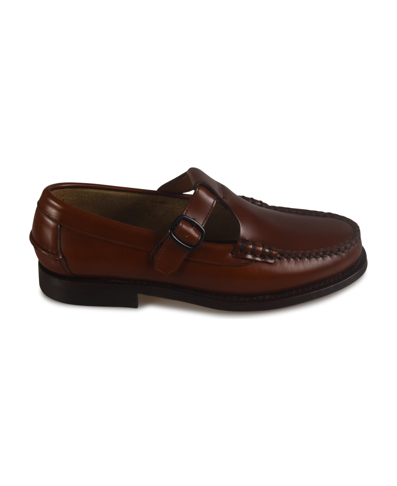 Hereu Alber T-bar Loafers - Tan