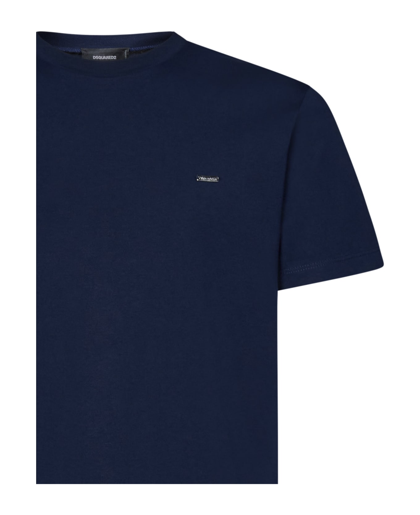 Dsquared2 Logo Plaque Crewneck T-shirt - Blue シャツ