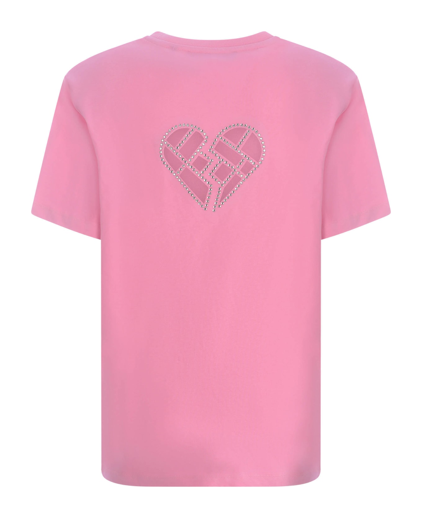 Rotate by Birger Christensen T-shirt Rotate "heart" In Cotton - Rosa