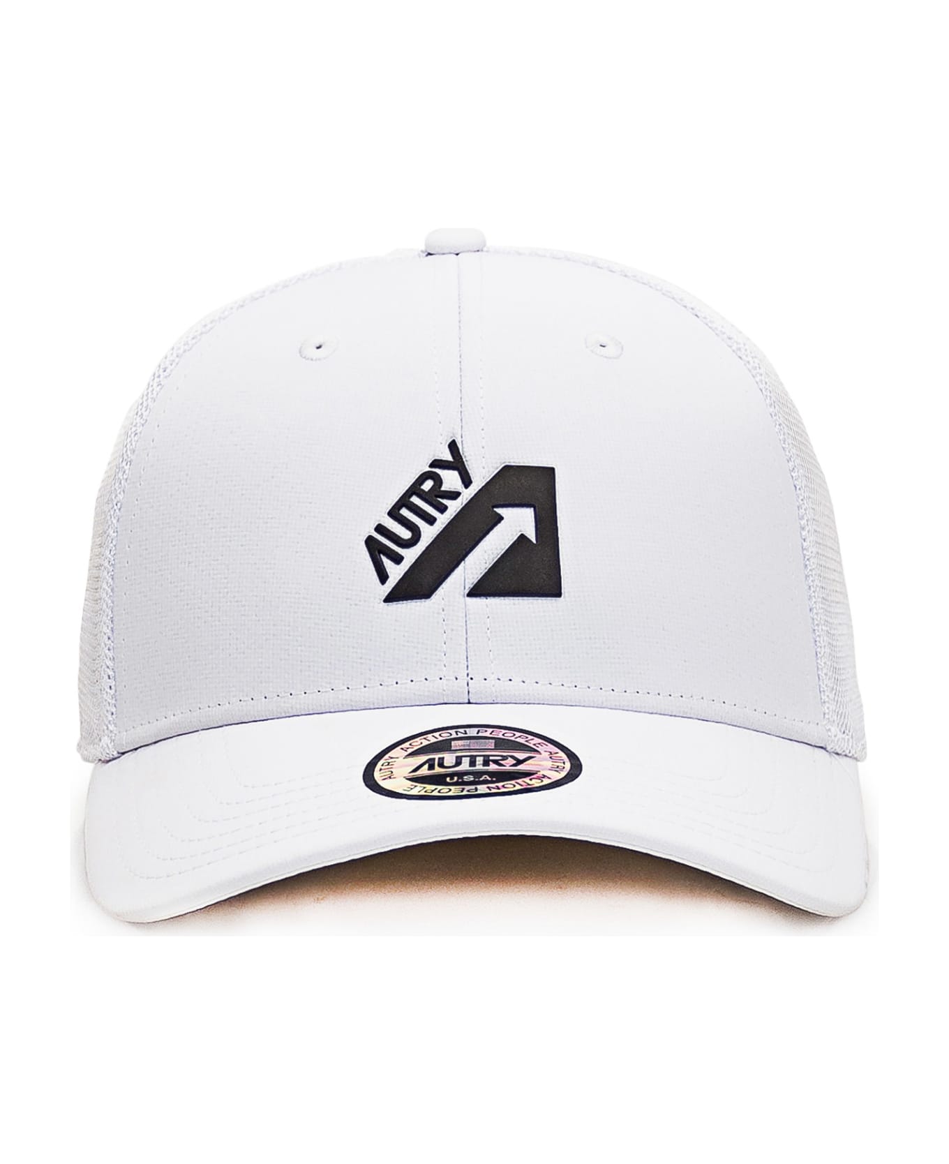Autry Cap With Logo - White