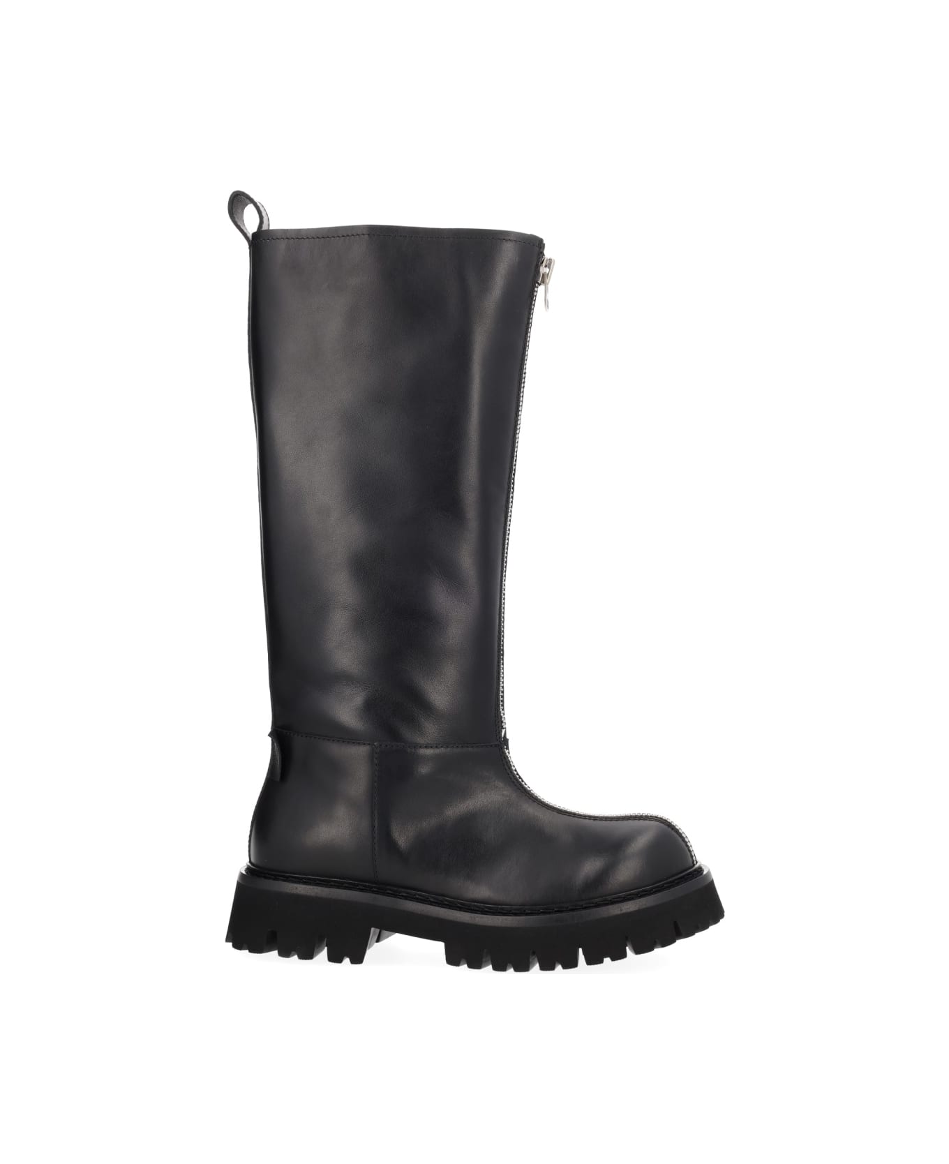 Moschino Boot "zipper" - BLACK