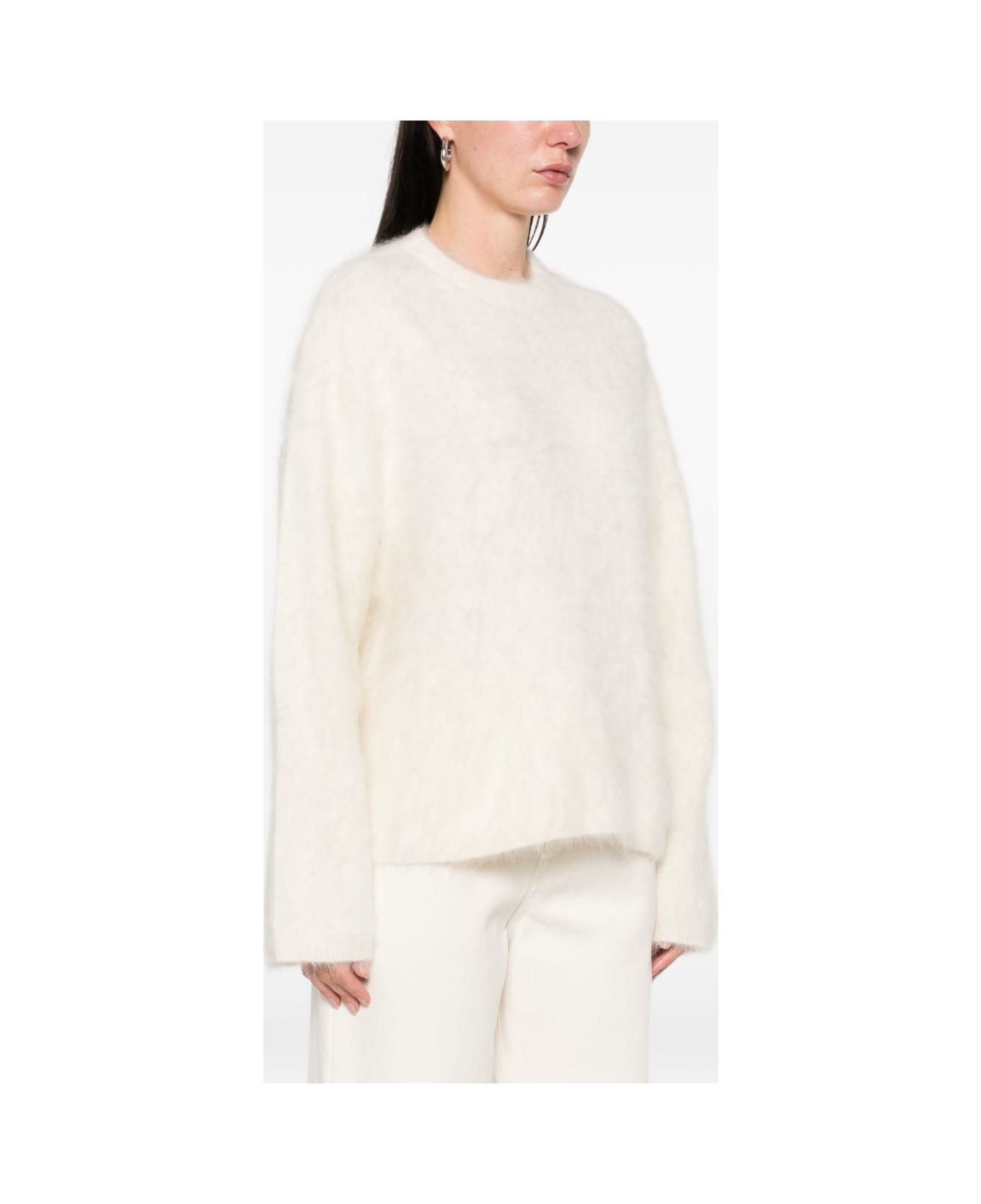 Goat Soft Goat Crewneck Sweater - White