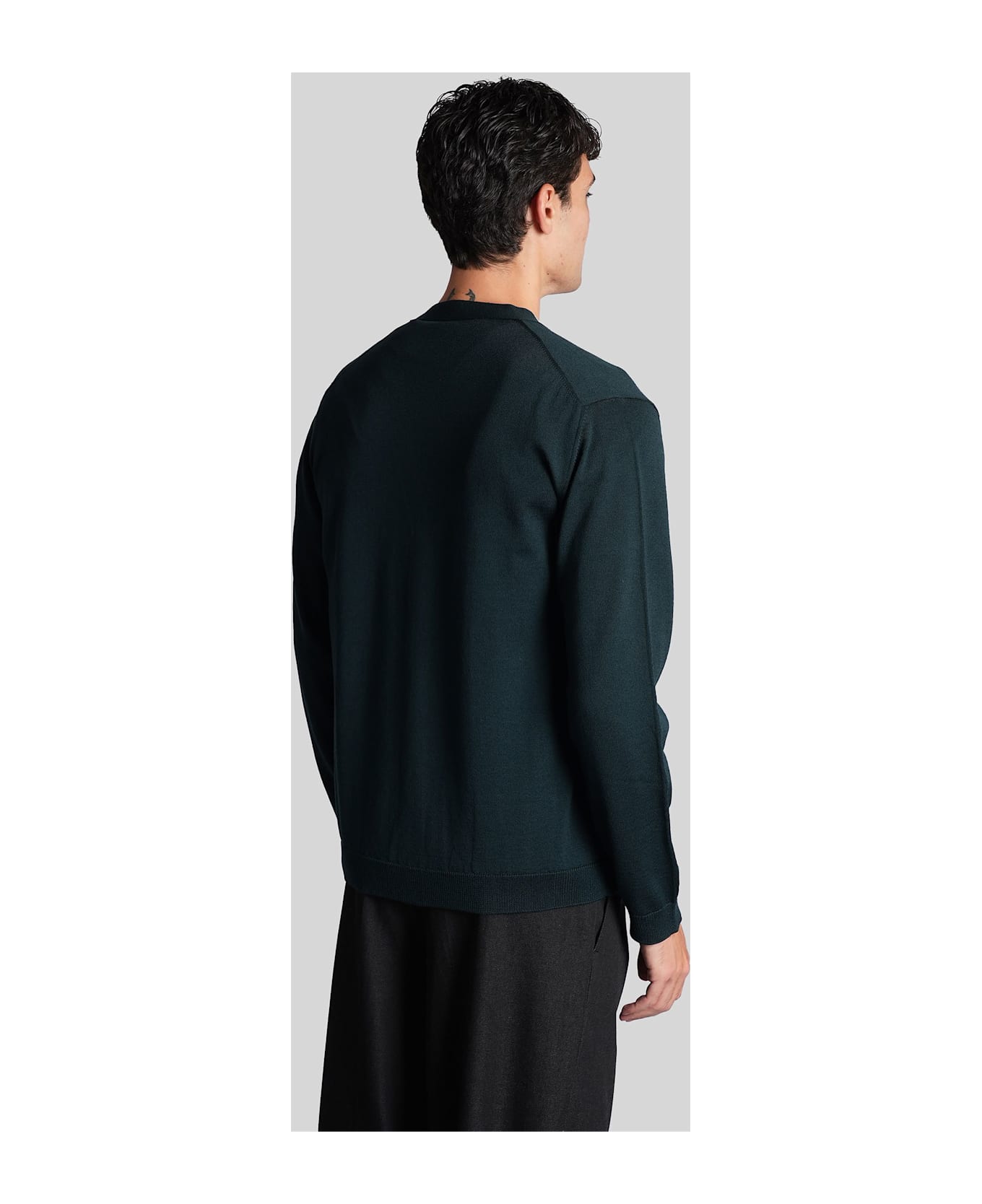 Roberto Collina Cardigan In Green Wool - green