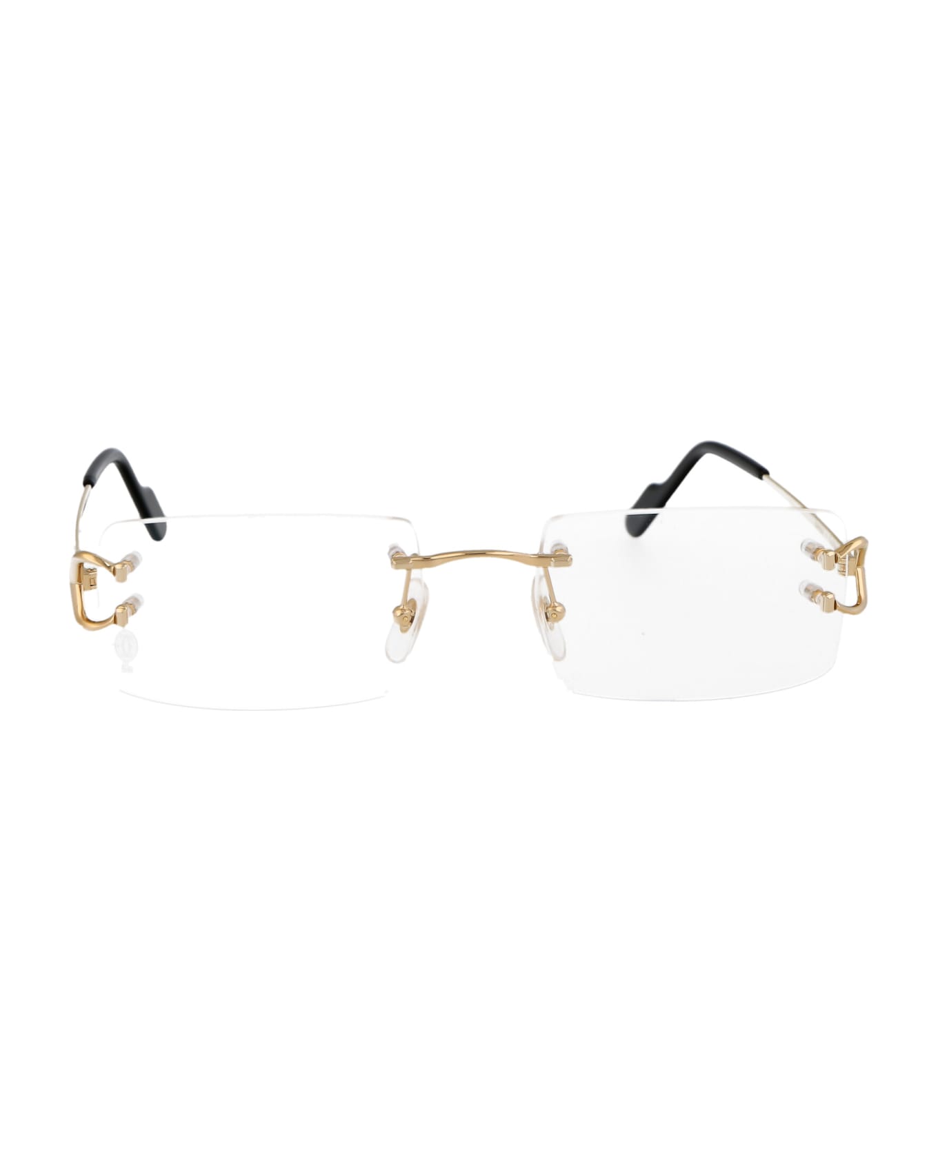 Cartier Eyewear Ct0488o Glasses - 001 GOLD GOLD TRANSPARENT