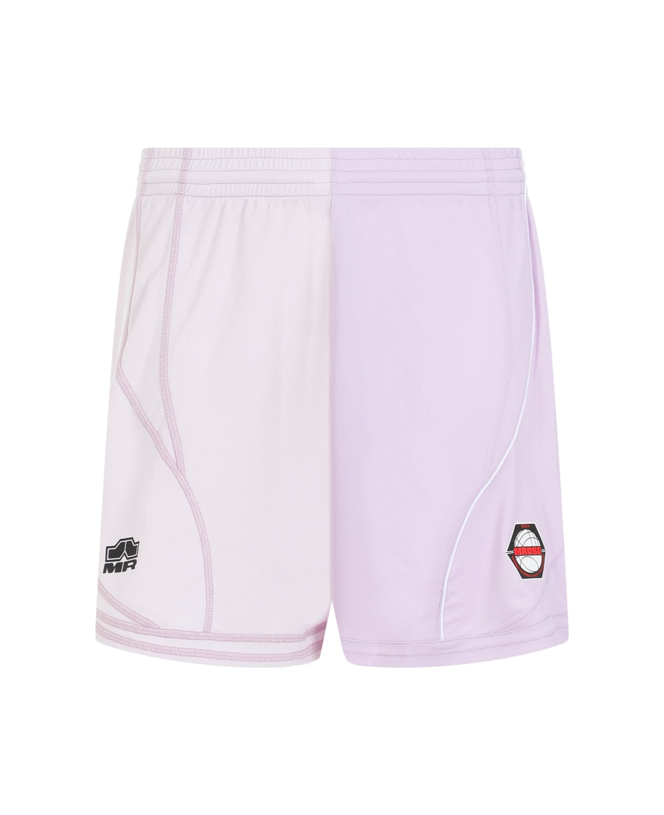 Martine Rose Half & Half Football Shorts - Lilac Lilac