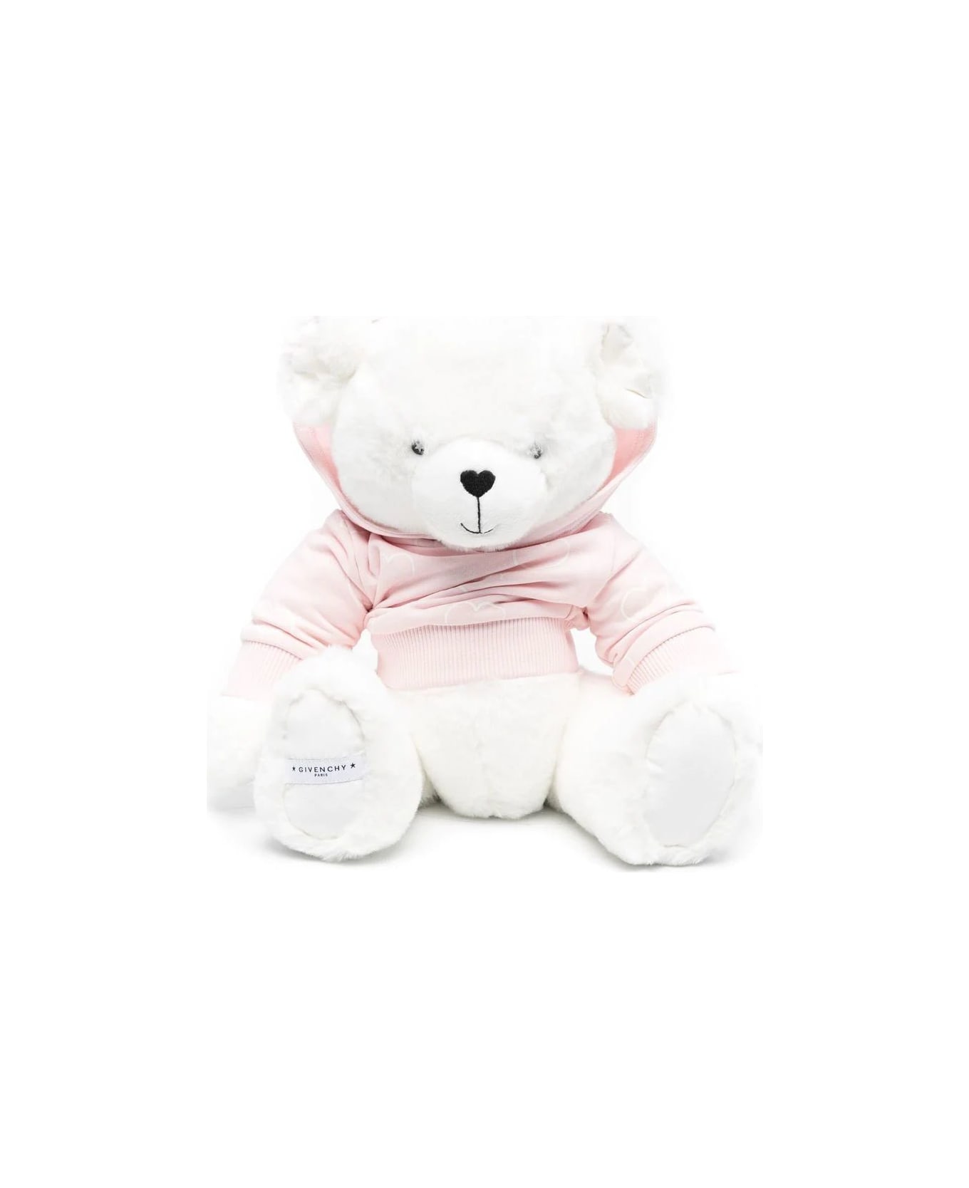 Givenchy Peluche Teddy Bear Bianco In Similpelliccia - Rosa