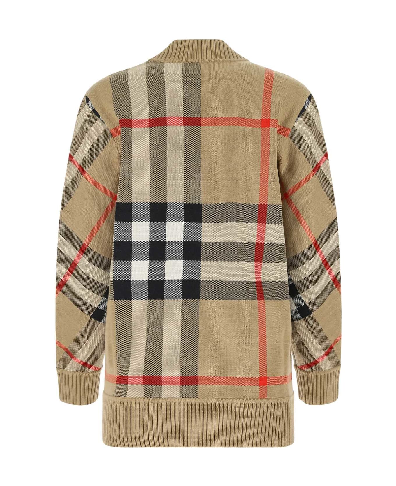 Burberry Embroidered Polyester Blend Cardigan - A7026