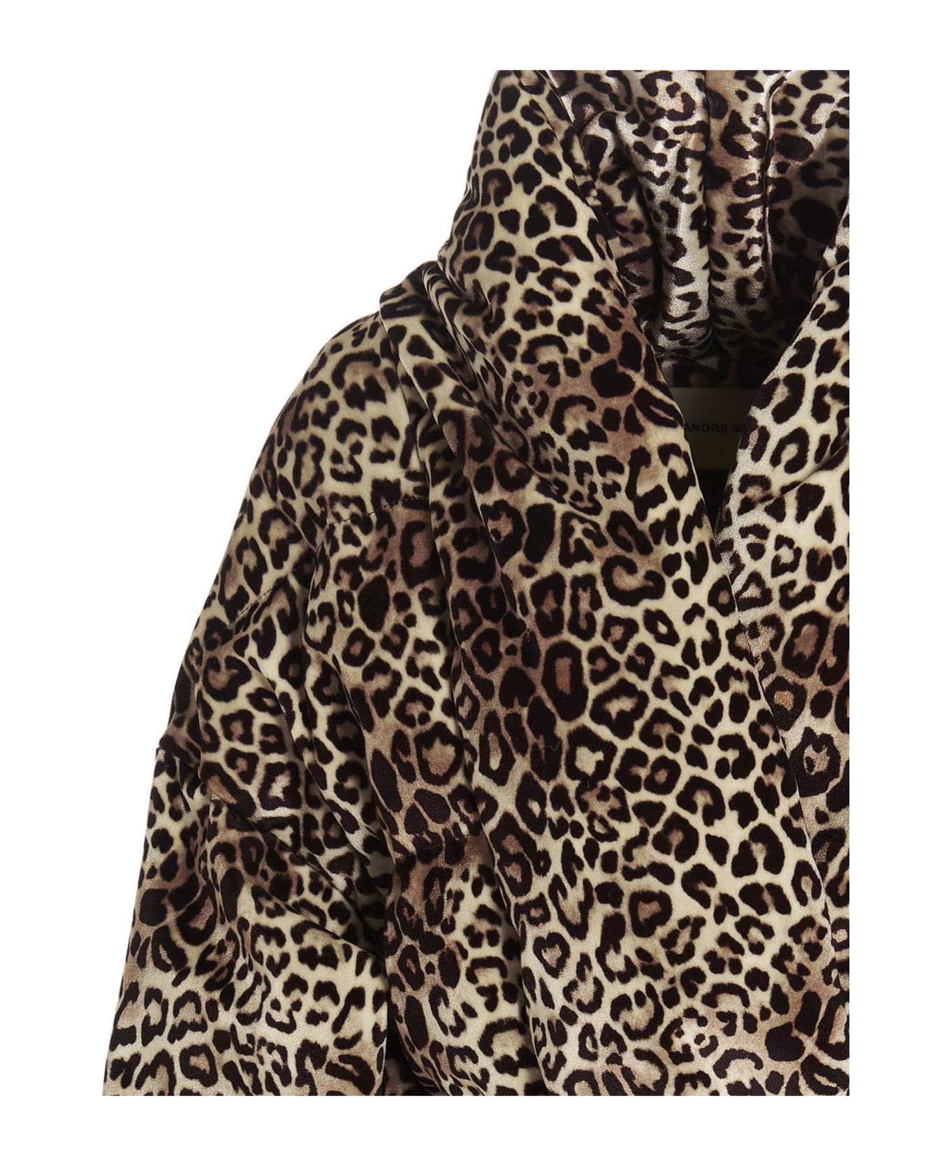 Alexandre Vauthier 'leopard' Down Jacket - Multicolor
