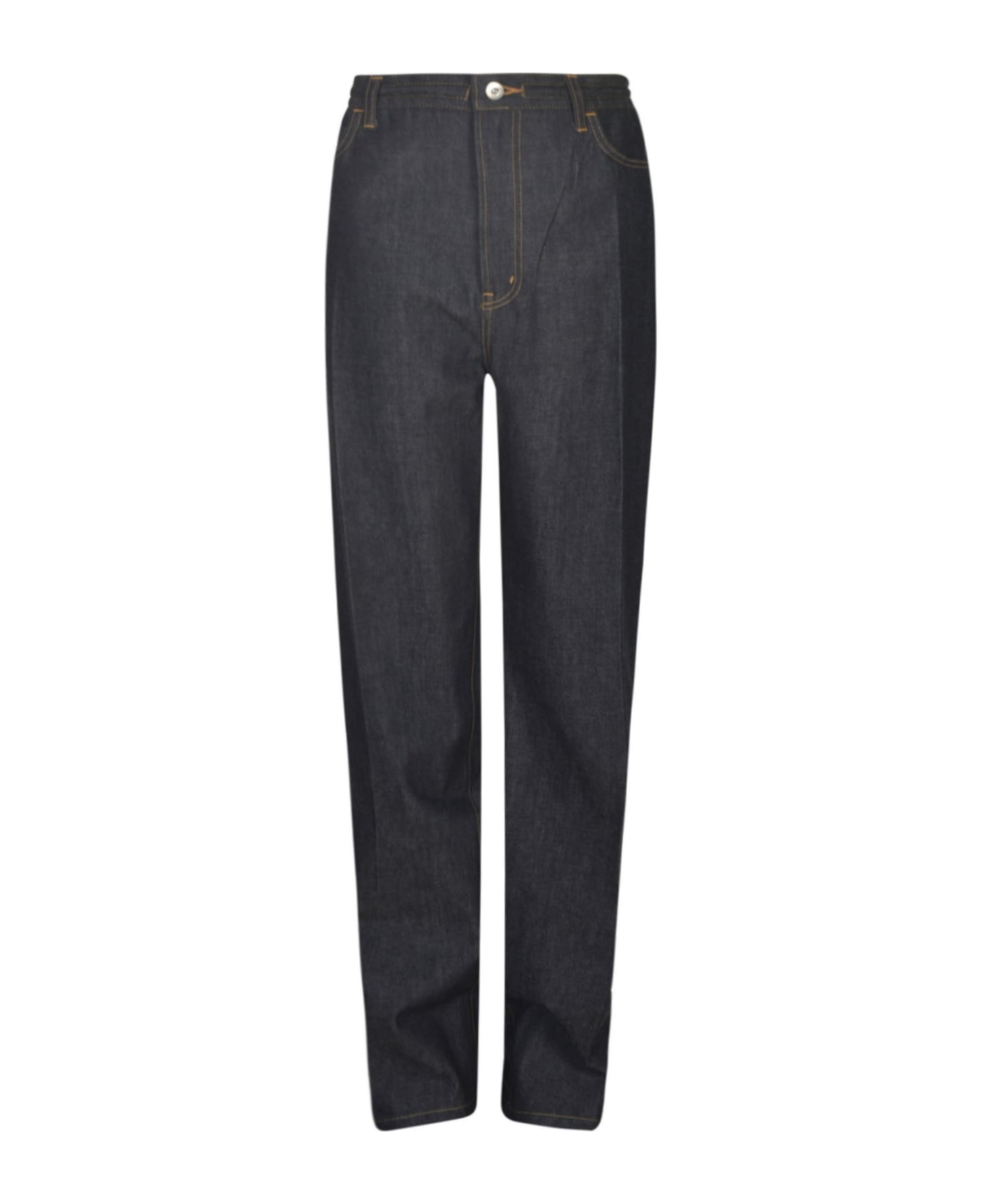 Setchu Long-length Buttoned Jeans - Indigo