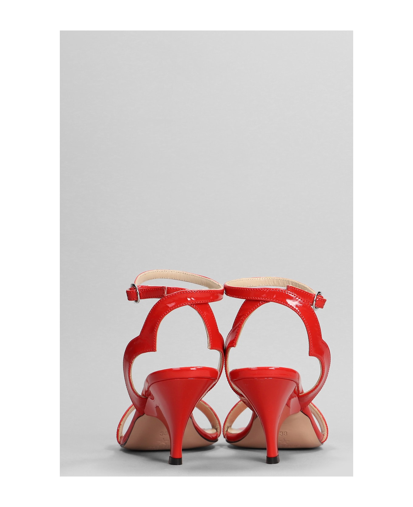 Marc Ellis Sandals In Red Patent Leather - red