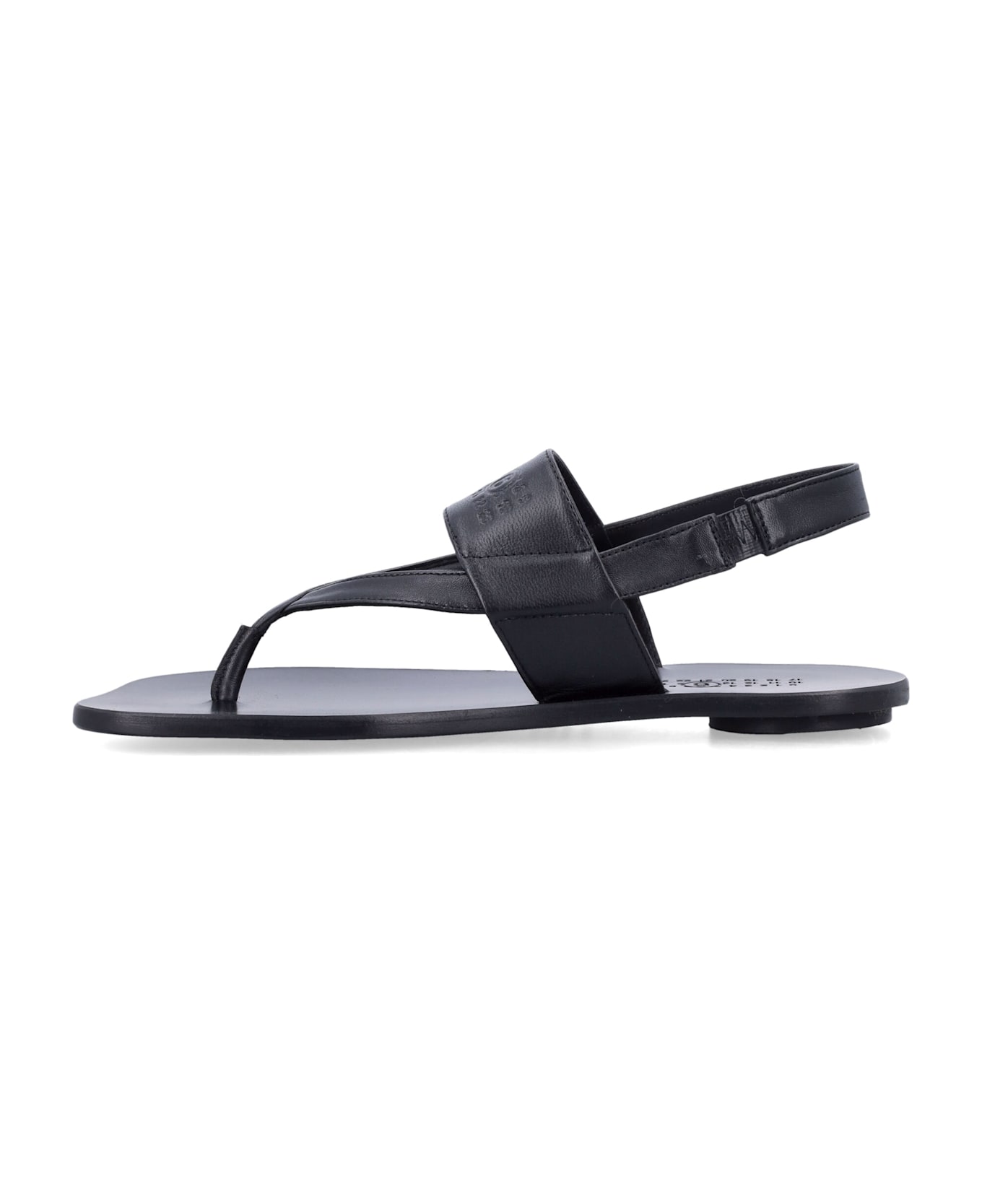 MM6 Maison Margiela Anatomic Thong Sandals - BLACK