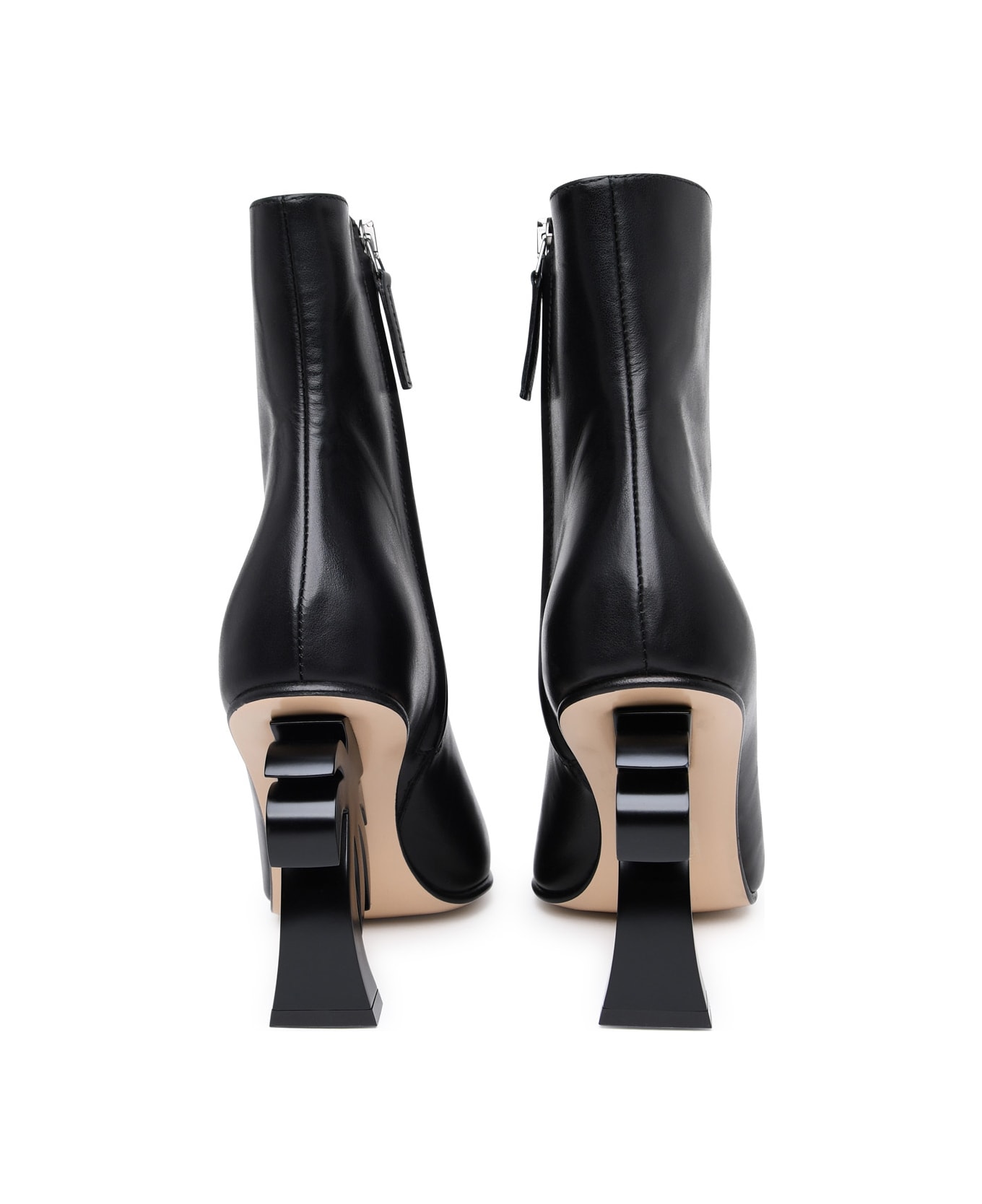 Palm Angels Leather Ankle Boots - Black