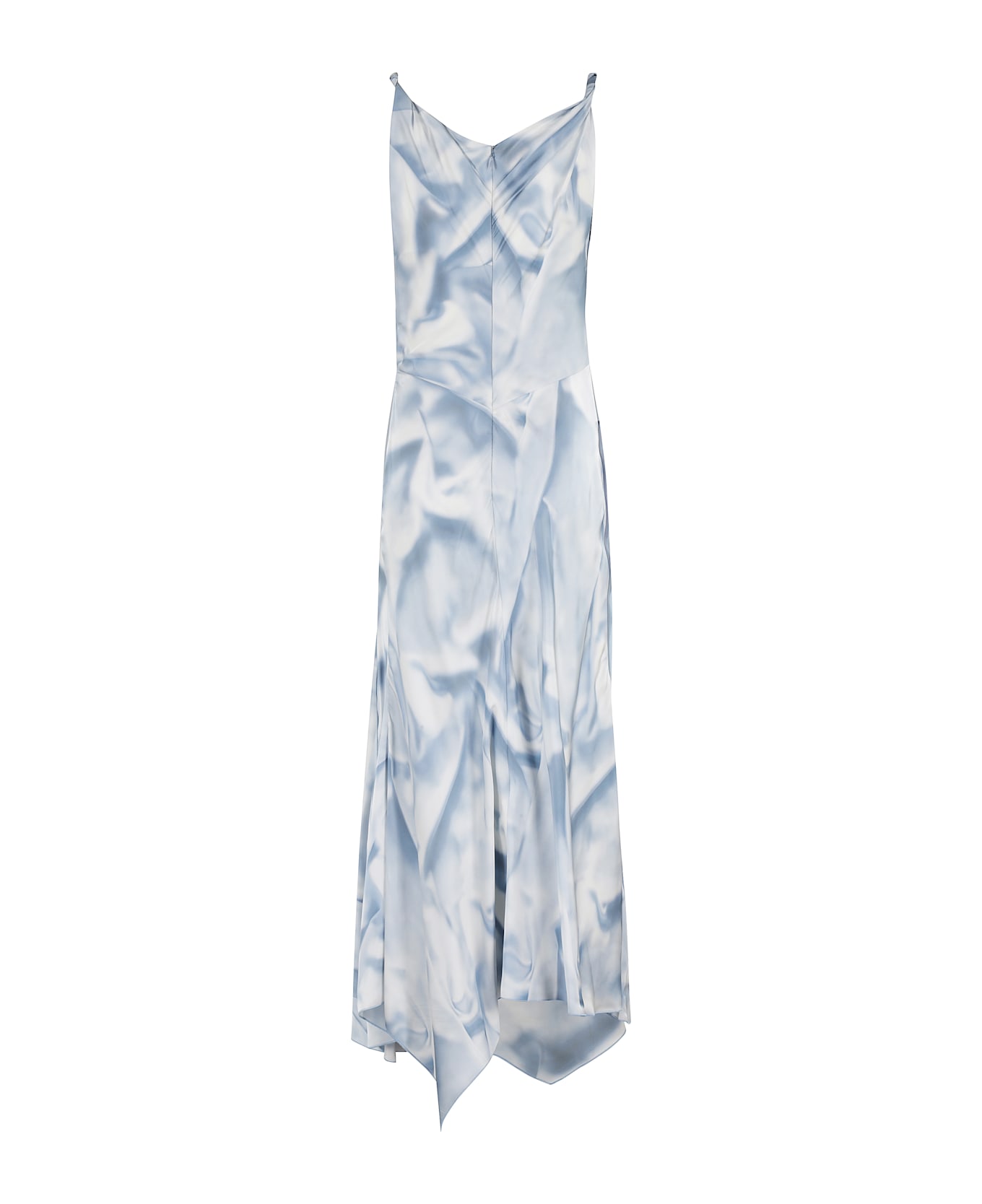 Victoria Beckham Asymmetric Draped Midi Dress