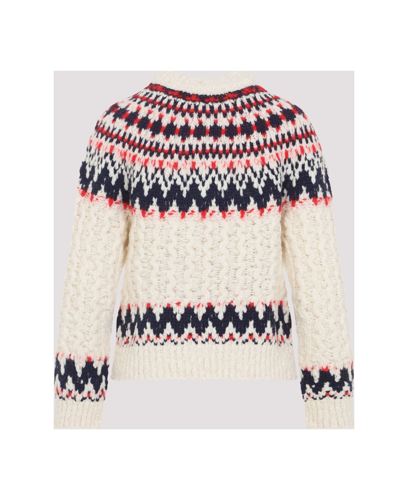 Moncler Grenoble Virgin Wool Pullover - White