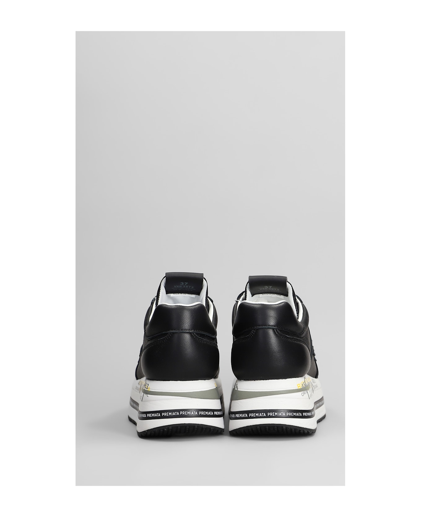 Premiata Beth Sneakers In Black Leather - black