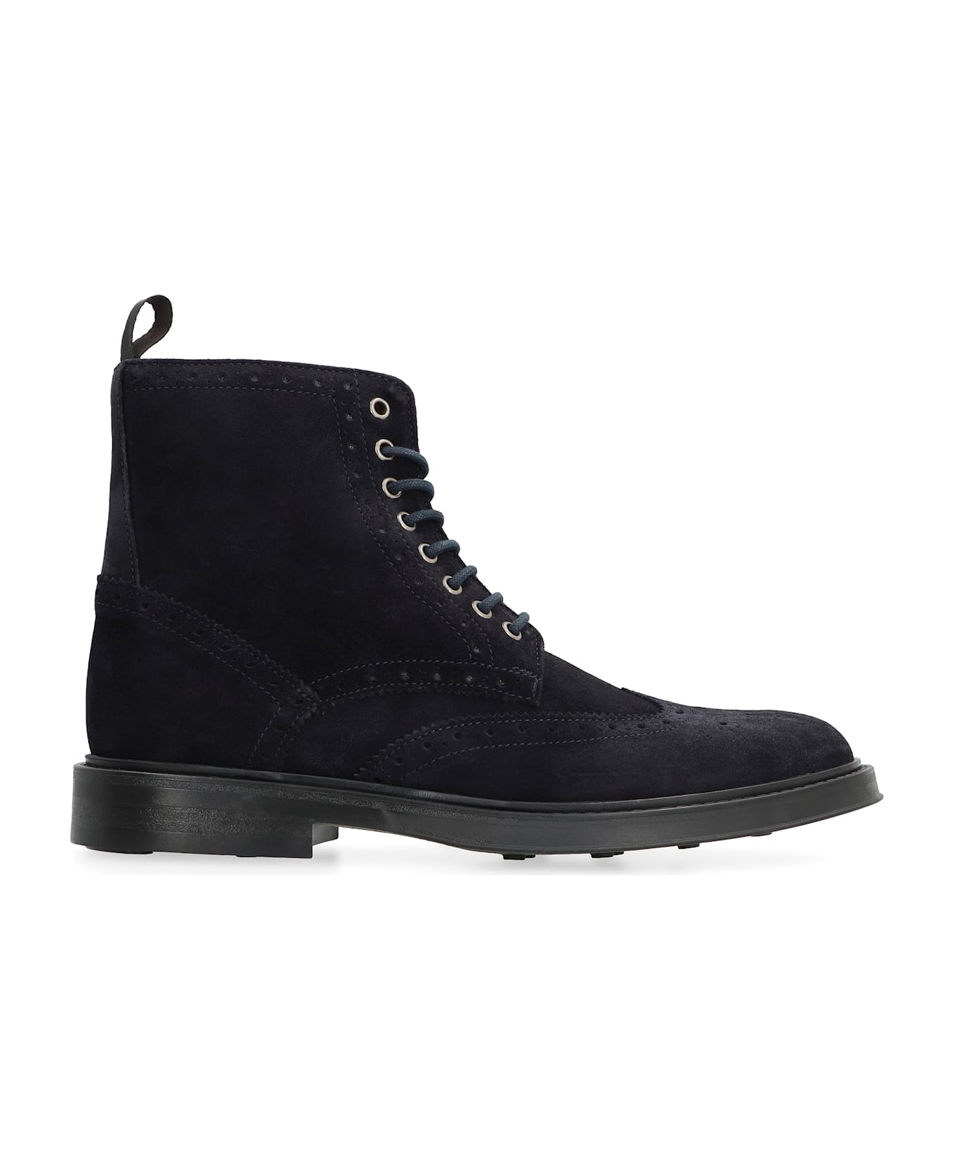 Bruno Magli Leather Lace-up Boots - blue