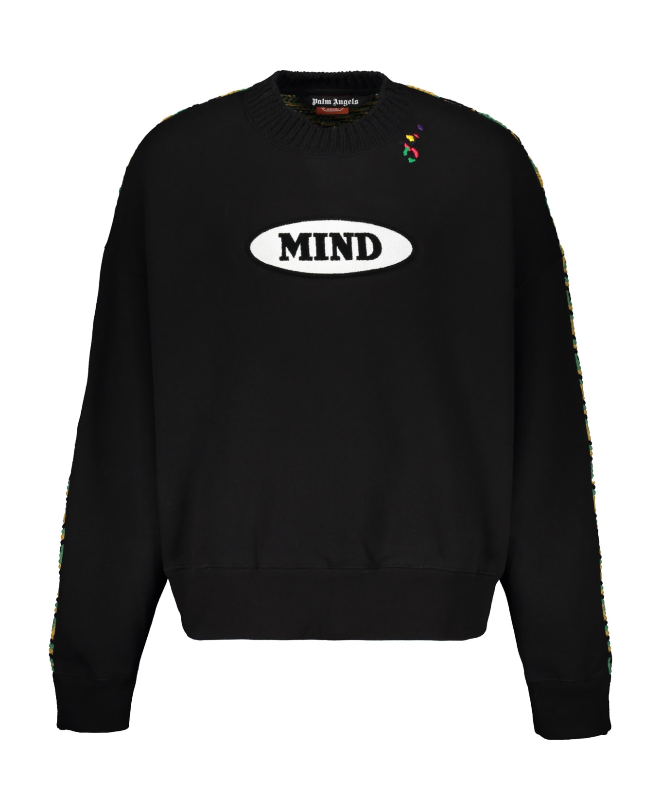 Palm Angels X Missoni Printed Cotton Sweatshirt - black フリース