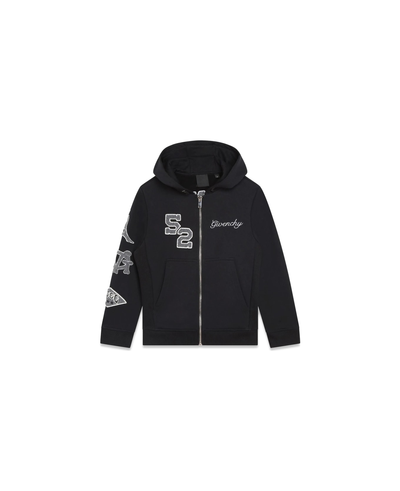 Givenchy Zipper Hoodie - BLACK