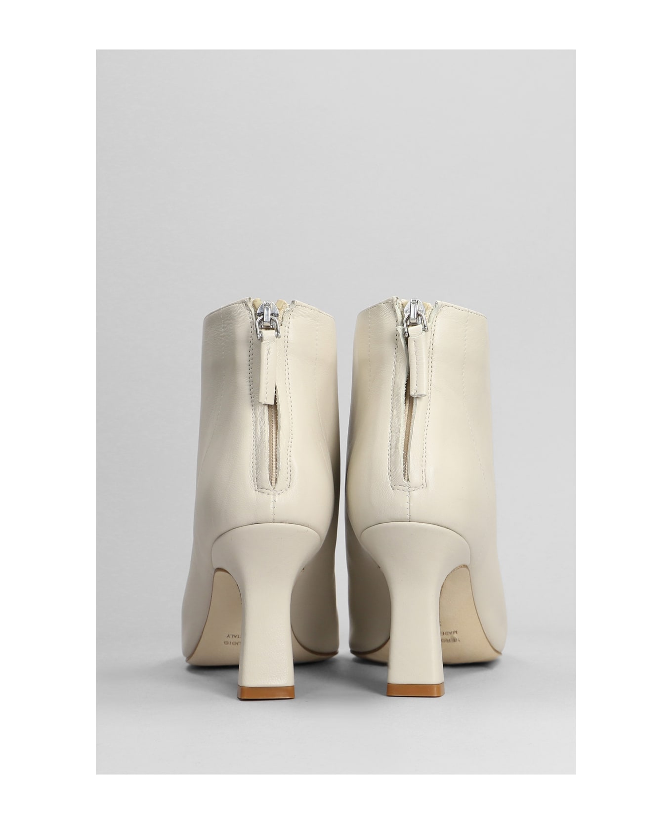 The Seller High Heels Ankle Boots In Beige Leather - beige ブーツ
