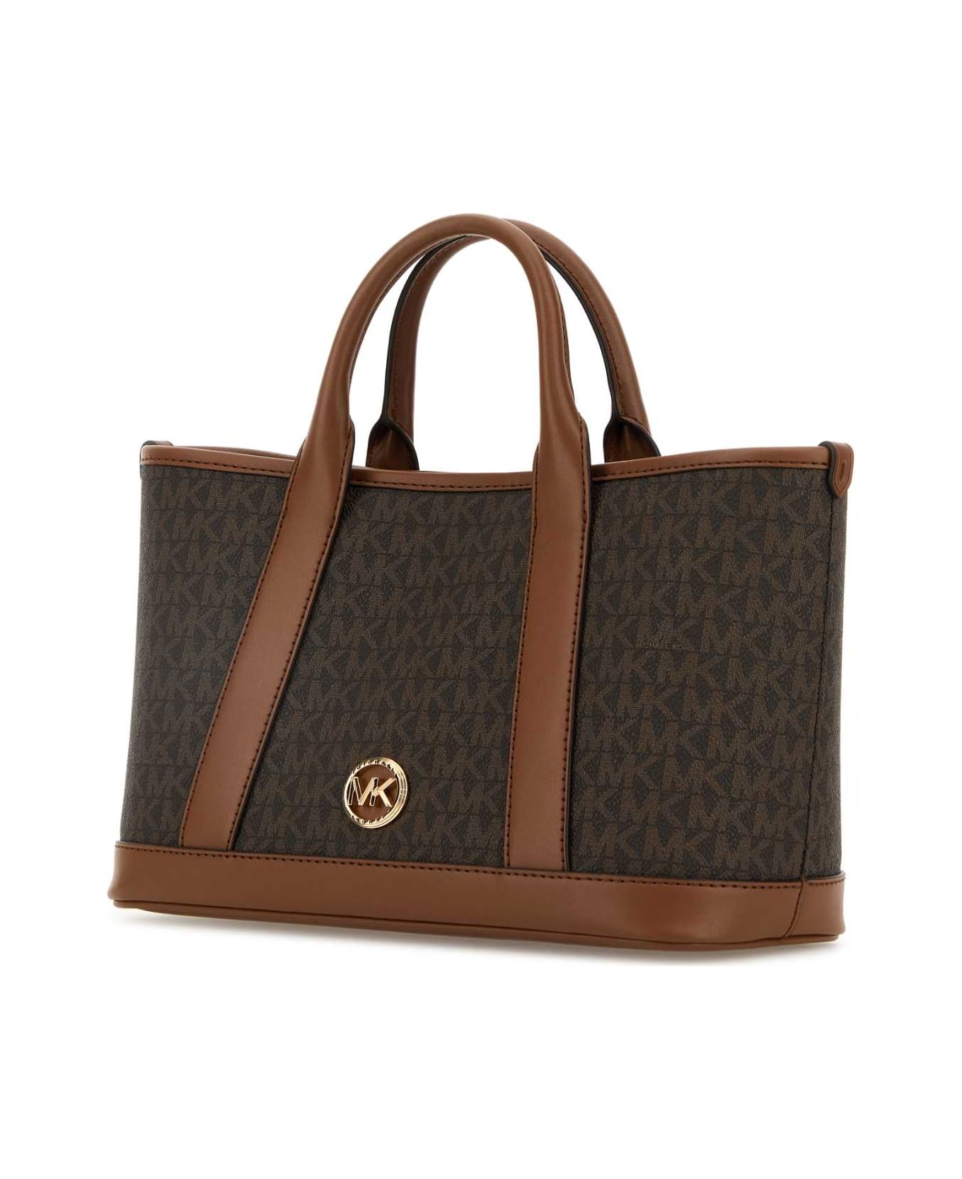 Michael Kors Printed Canvas Small Luisa Shopping Bag - BRNLUGGAGE