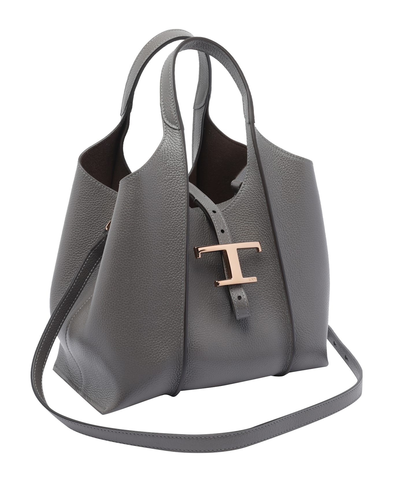 Tod
s T Timeless Shopping Bag - Grey