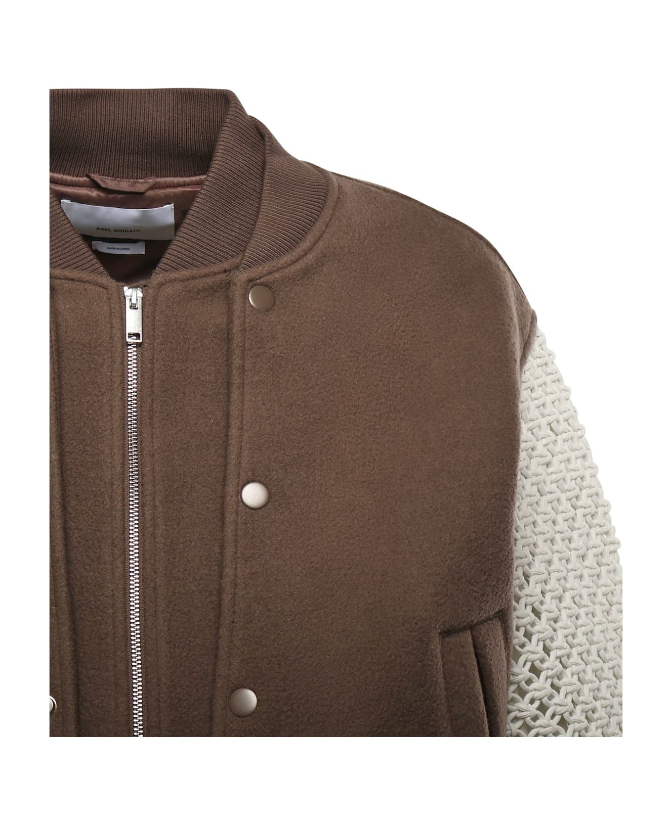 Axel Arigato Titan Varsity Jacket - STONE BROWN