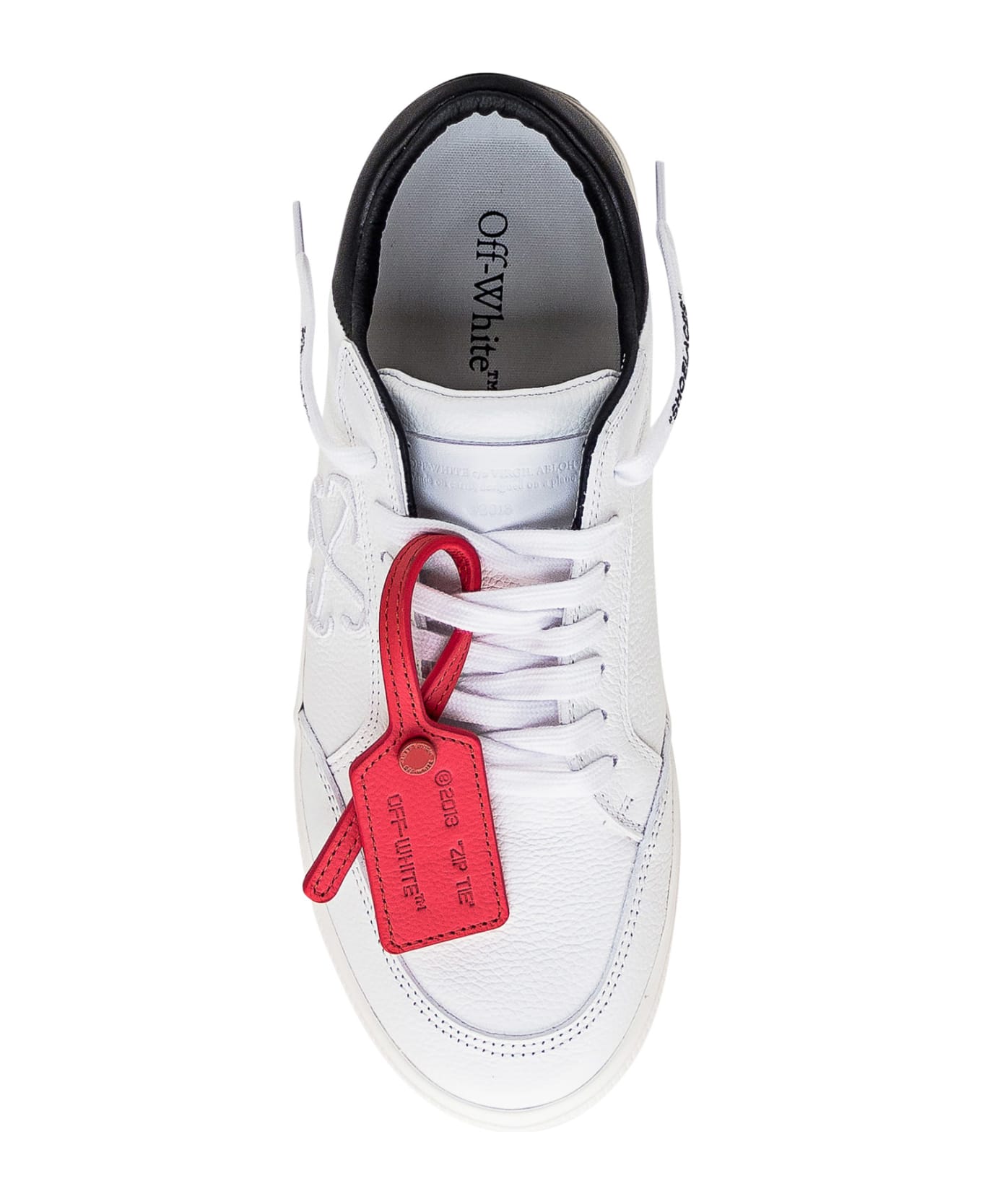 Off-White New Low Vulcanized Sneaker - White BLACK スニーカー